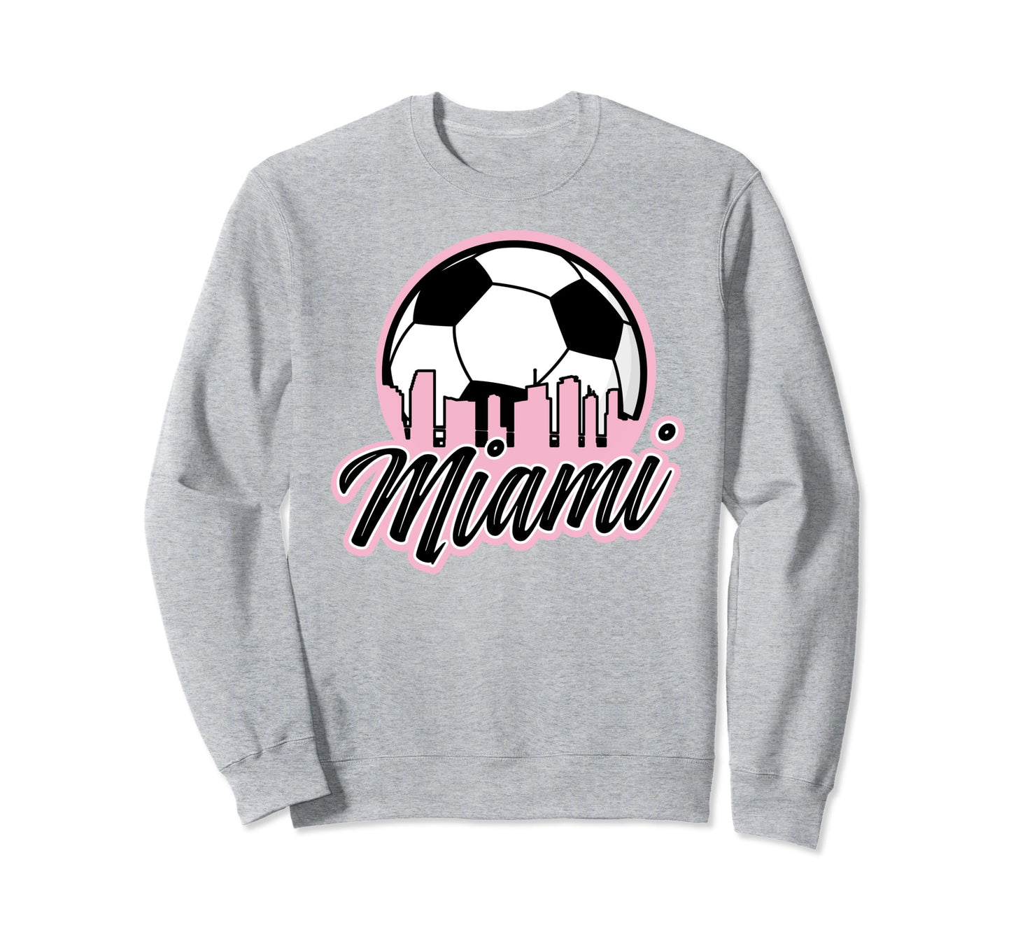 Miami Soccer Fans Related Products Sweatshirt - Minimalist Print for Adults - T-Shirt, Sweatshirt, Hoodie