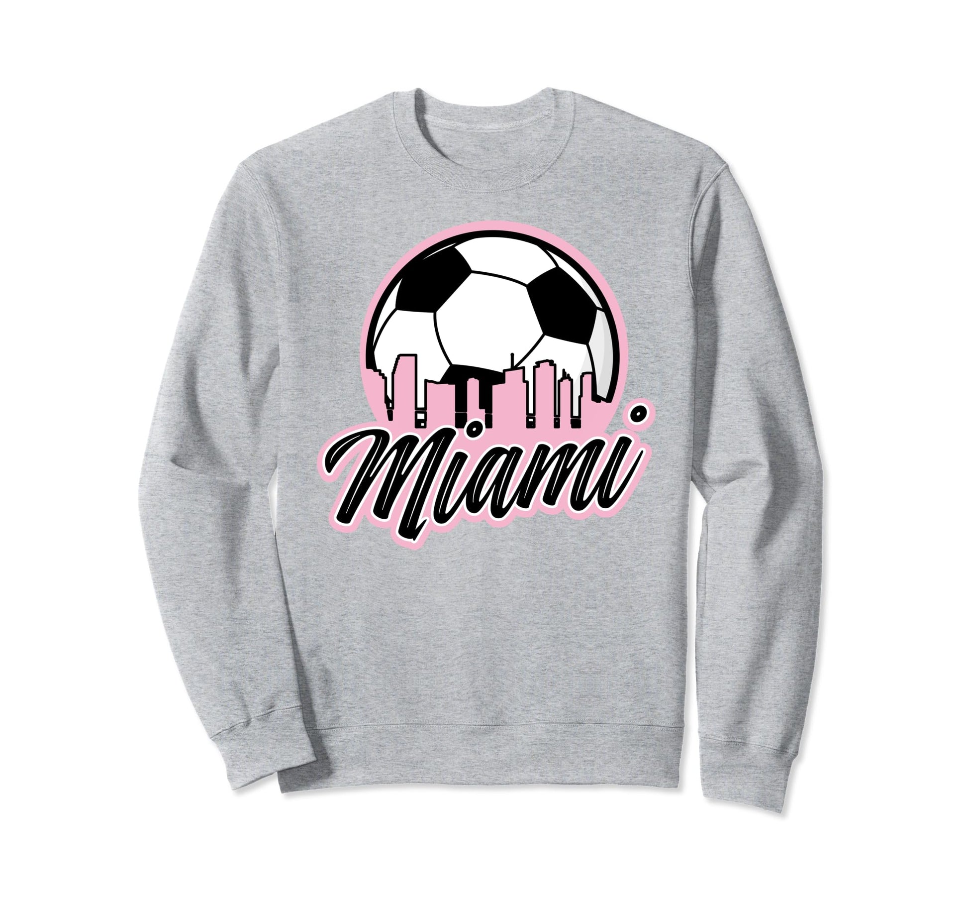 Miami Soccer Fans Related Products Sweatshirt - Minimalist Print for Adults - T-Shirt, Sweatshirt, Hoodie