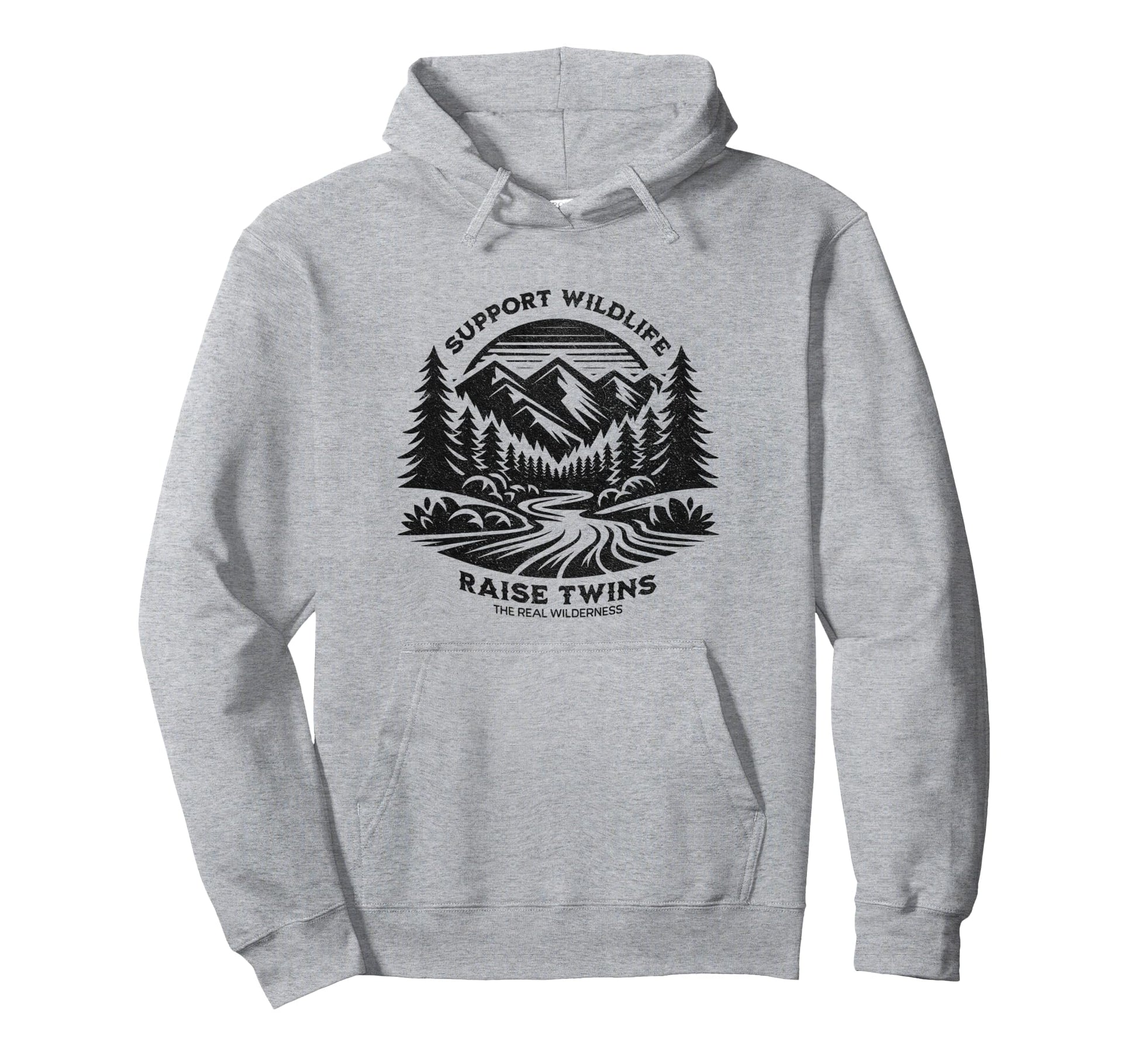 Twin Dad Support Wildlife Raise Twins Hoodie - Streetwear Style Men Women - T-Shirt, Sweatshirt, Hoodie