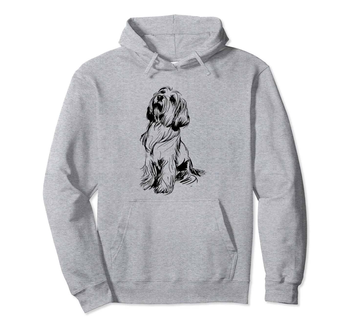 Bearded Collie Dog Line Art Minimalist Mom Hoodie - Graphic Print Unisex - T-Shirt, Sweatshirt, Hoodie