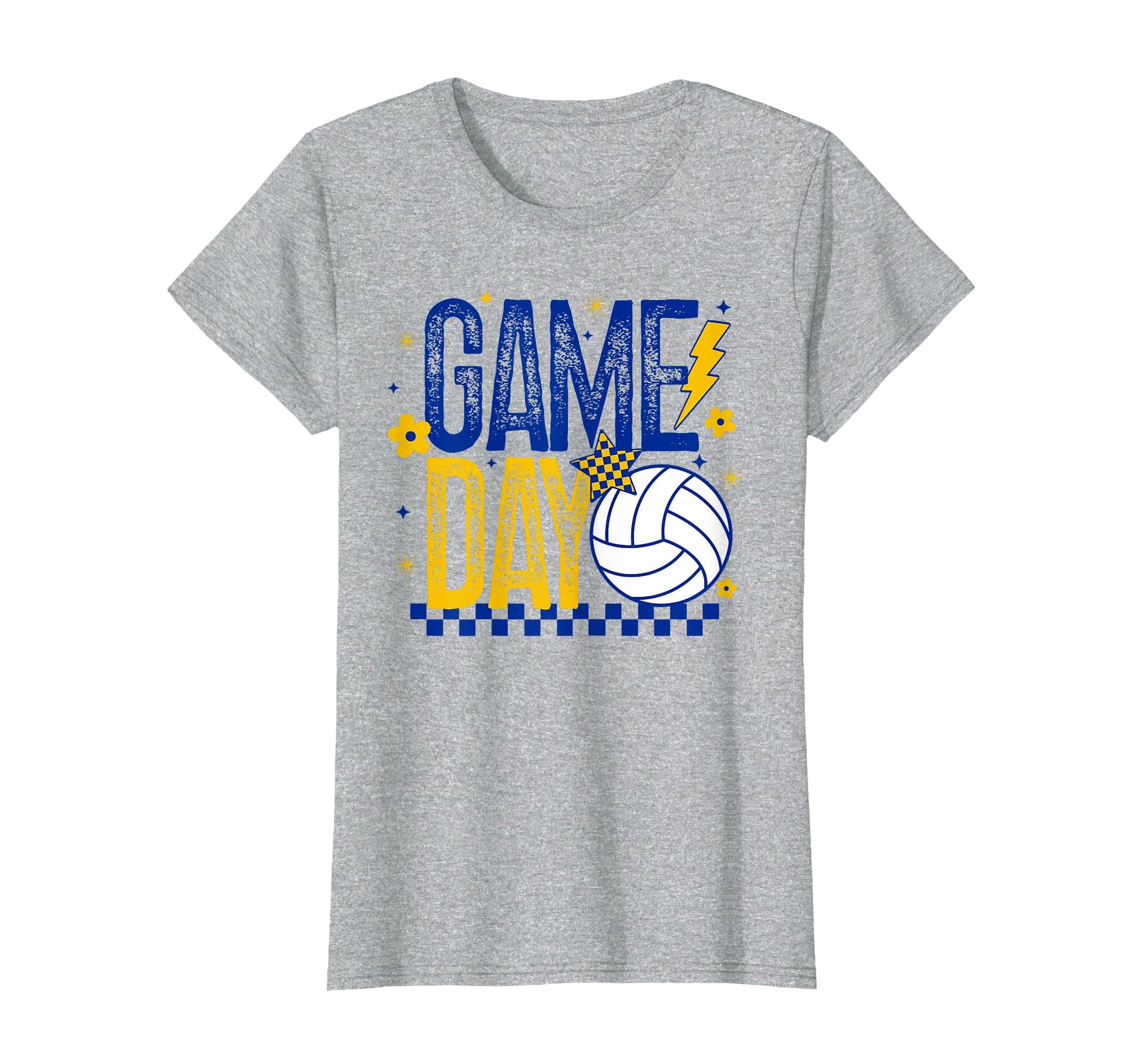 Volleyball Game Day Volleyball Mom Blue T-Shirt - Graphic Print for Adults - T-Shirt, Sweatshirt, Hoodie