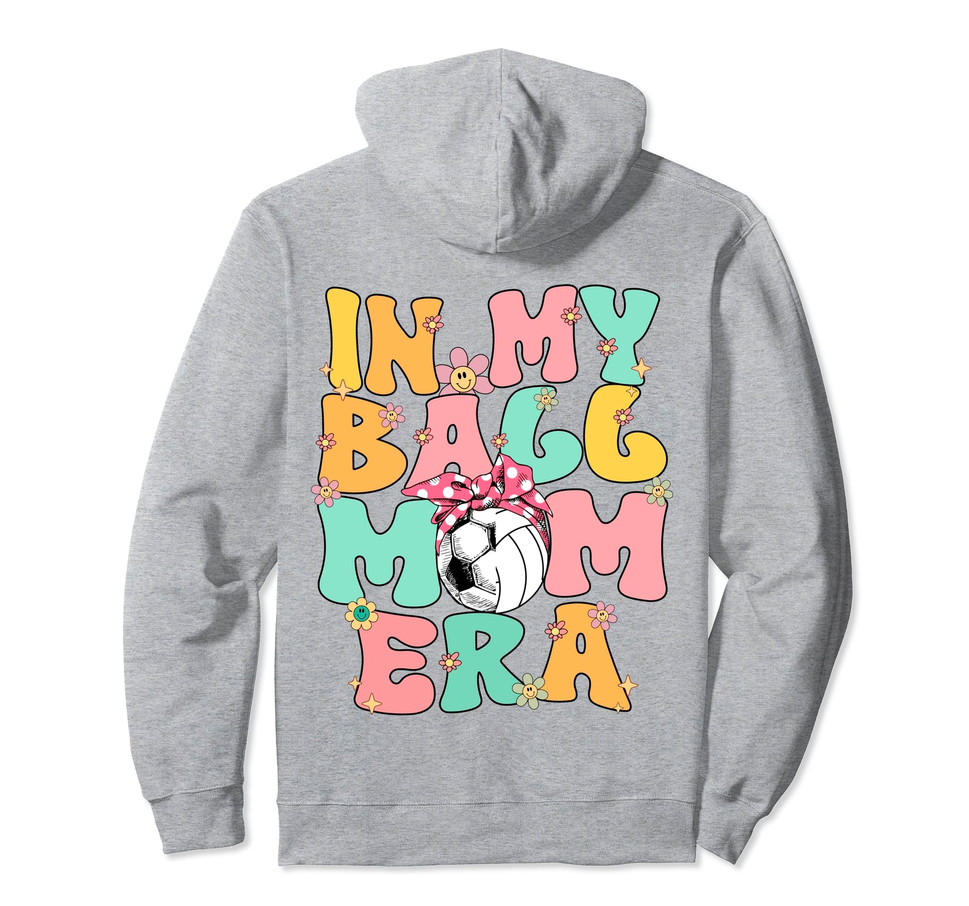My Ball Mom Era Groovy Soccer Hoodie - Aesthetic Graphic Men Women - T-Shirt, Sweatshirt, Hoodie