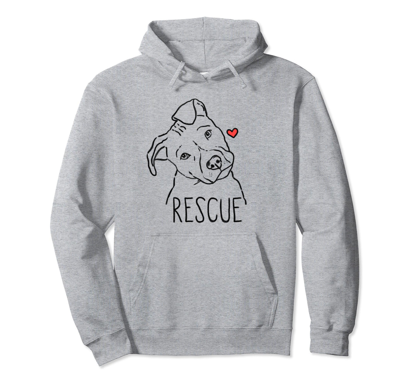 Rescue Dog Pitbull Rescue Mom Adopt Dont Hoodie - Trendy Graphic Men Women - T-Shirt, Sweatshirt, Hoodie