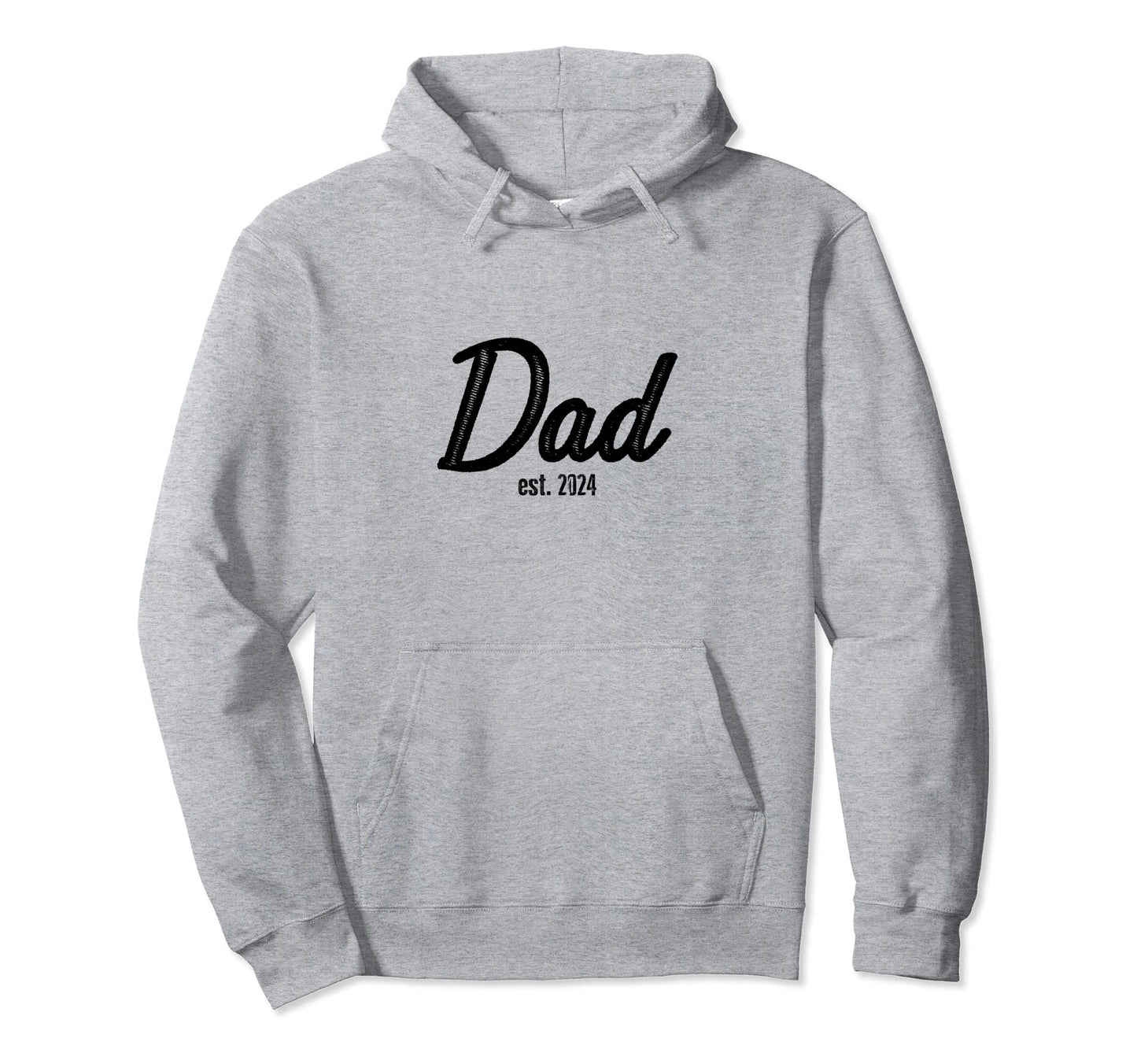 Dad Est 2024 Gift Dad Expectant Father Hoodie - Minimalist Print Men Women - T-Shirt, Sweatshirt, Hoodie