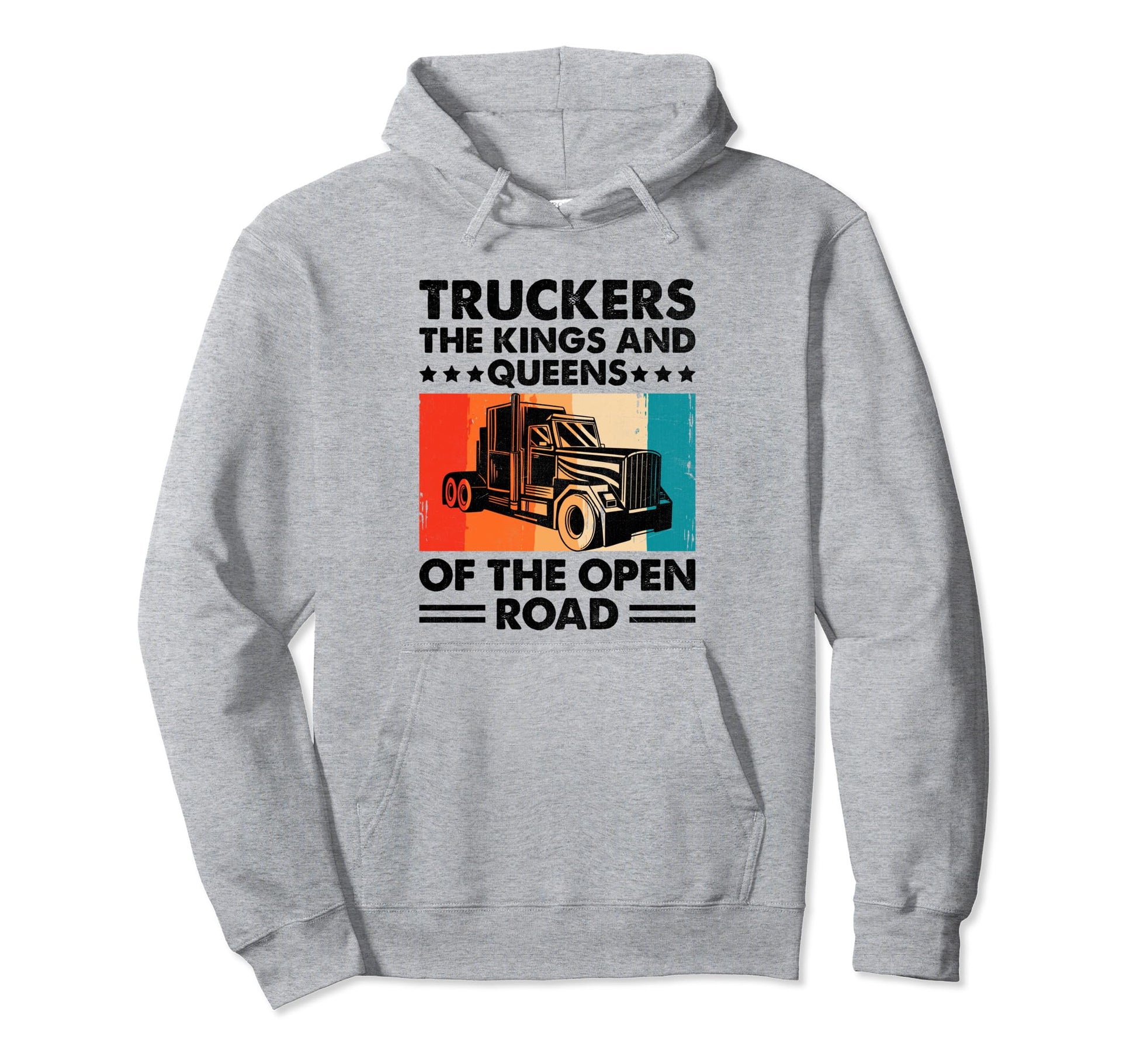Trucker Driving Dad Trucker Father Truck Hoodie - Unique Graphic Men Women - T-Shirt, Sweatshirt, Hoodie