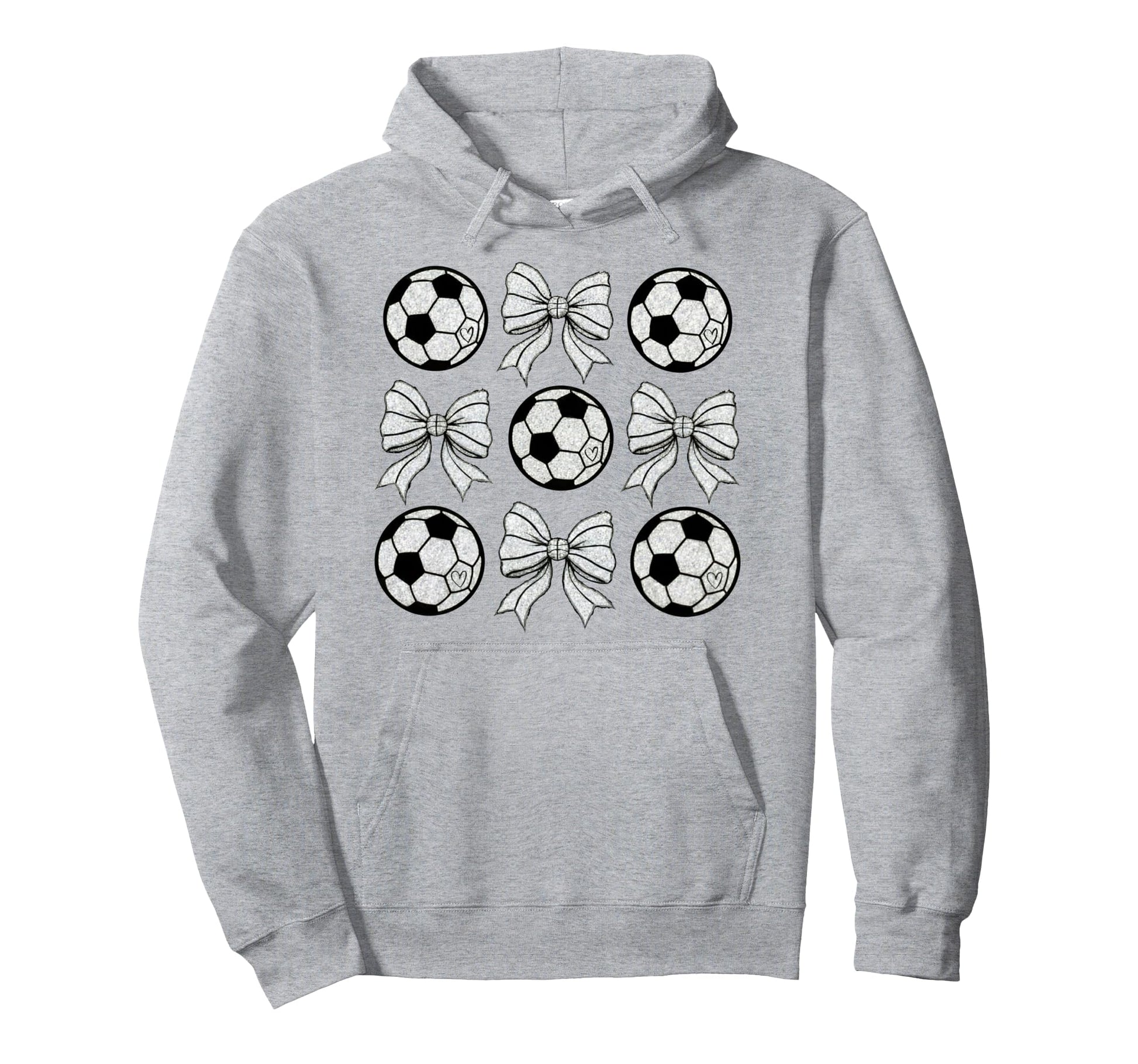 Soccer Bow Game Day Soccer Coquette Hoodie - Streetwear Style for Adults - T-Shirt, Sweatshirt, Hoodie