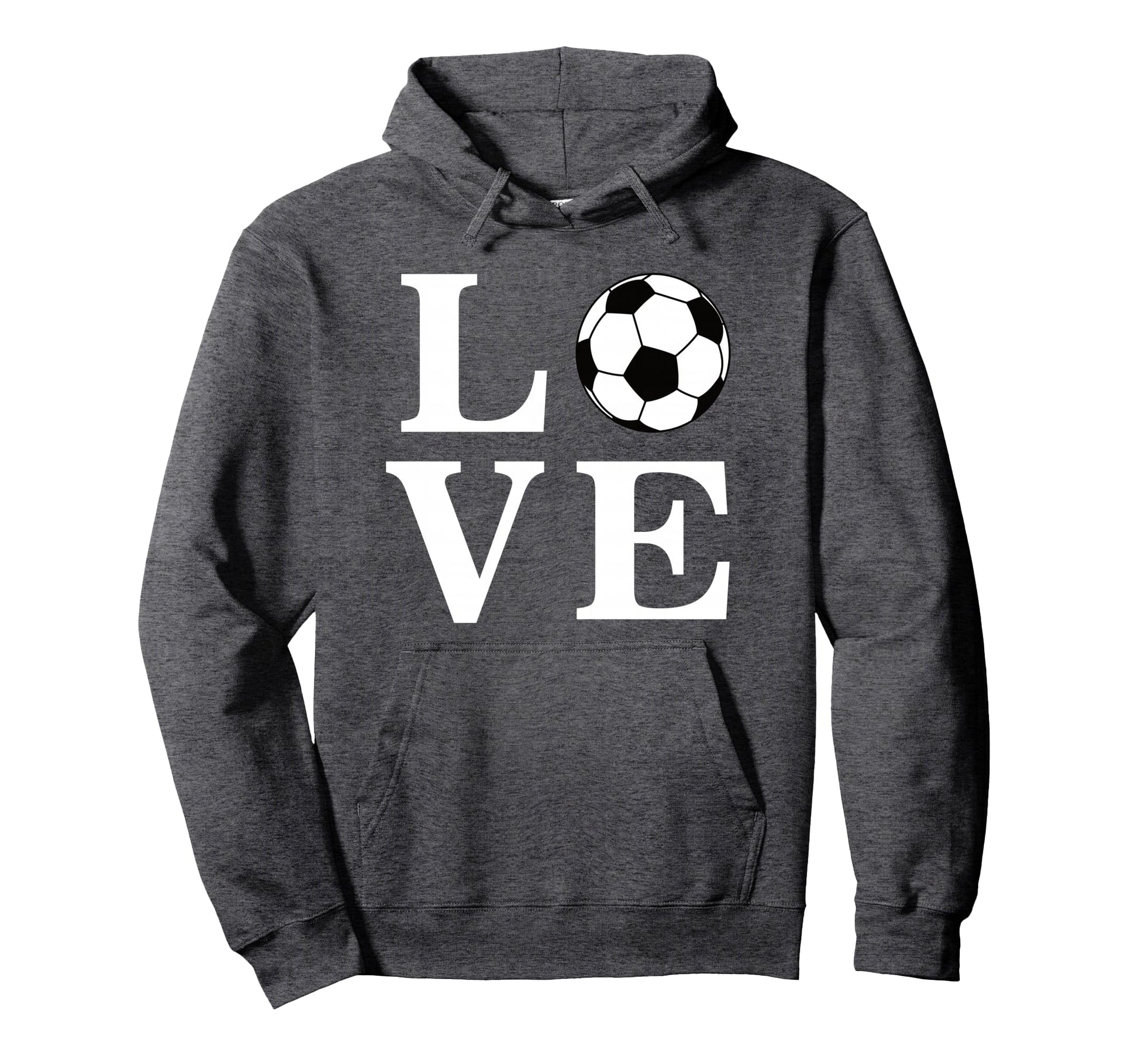 I Love Soccer Ball Hoodie - Novelty Apparel Men Women - T-Shirt, Sweatshirt, Hoodie