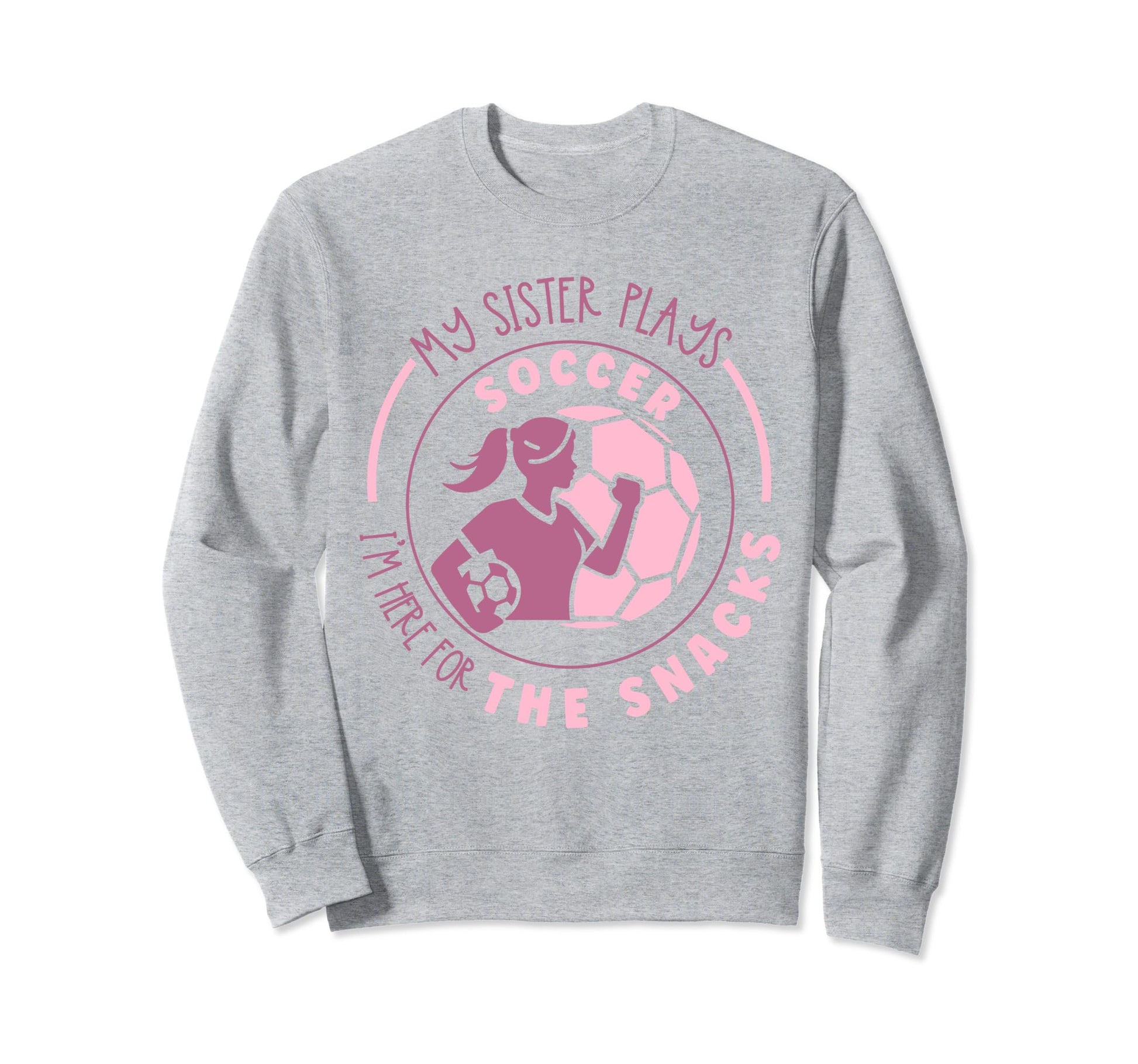 Soccer Siblings Soccer Player Sweatshirt - Aesthetic Graphic Men Women - T-Shirt, Sweatshirt, Hoodie