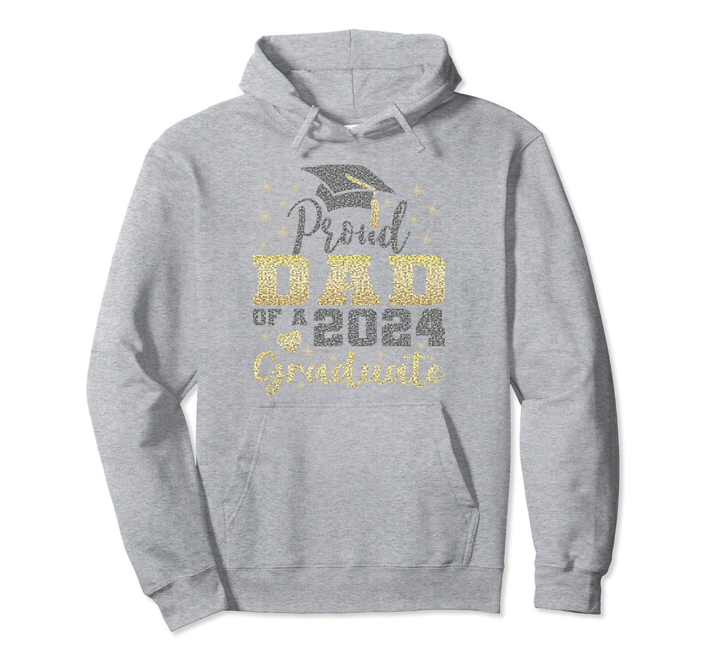 Super Proud Dad 2024 Graduate Hoodie - Fun Novelty Design Men Women - T-Shirt, Sweatshirt, Hoodie