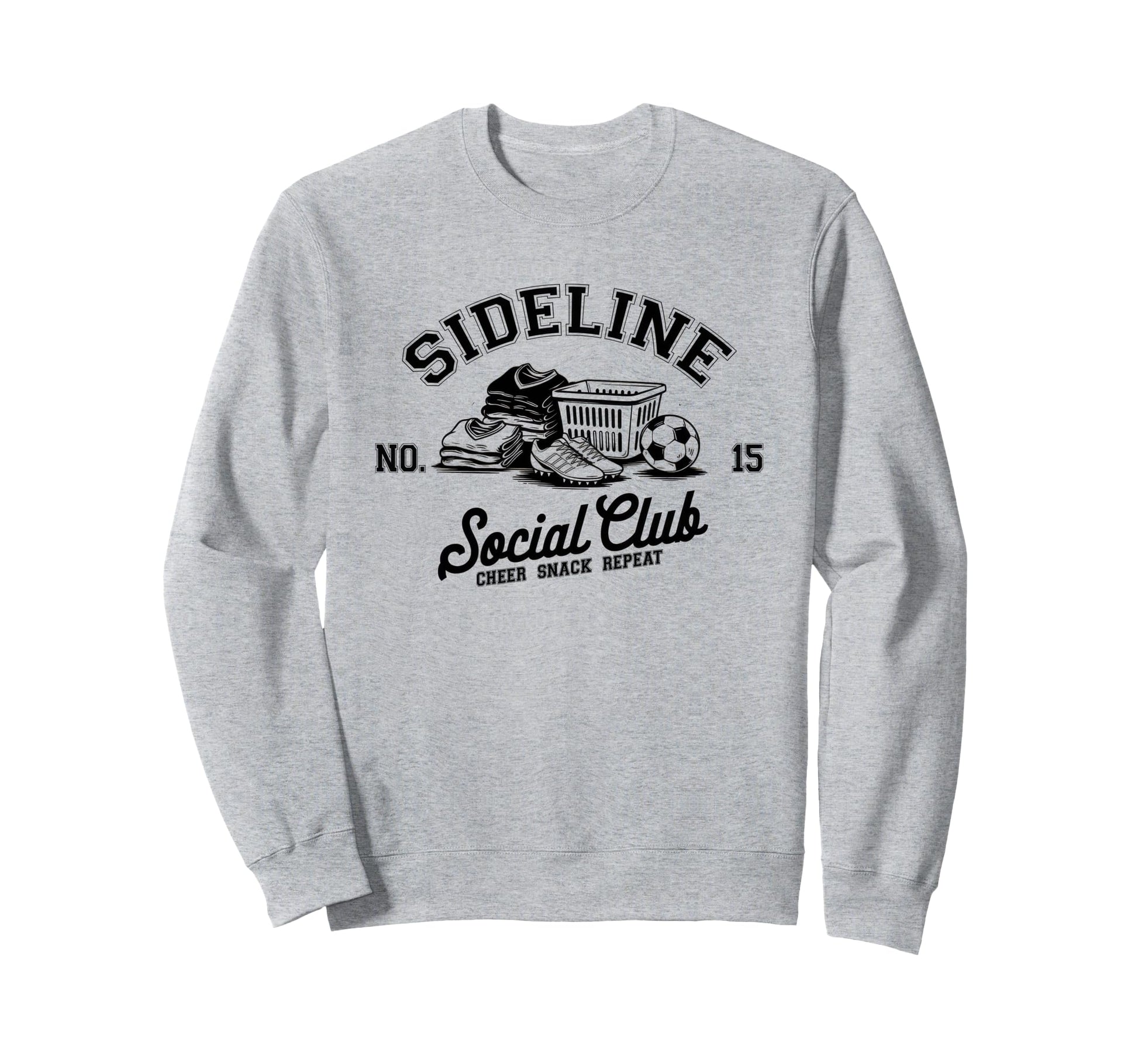 Sideline Social Club Soccer Mom Sweatshirt - Aesthetic Graphic for Adults - T-Shirt, Sweatshirt, Hoodie