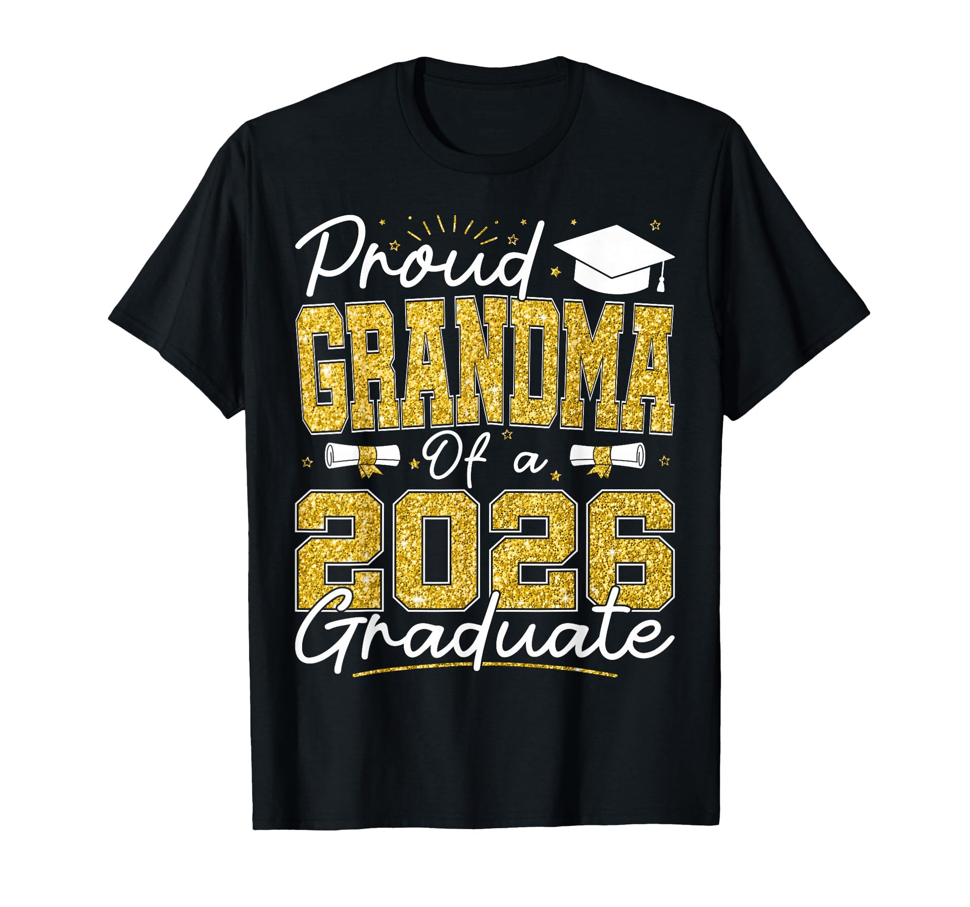 Proud Grandma 2026 Graduate Senior T-Shirt - Minimalist Print Men Women - T-Shirt, Sweatshirt, Hoodie