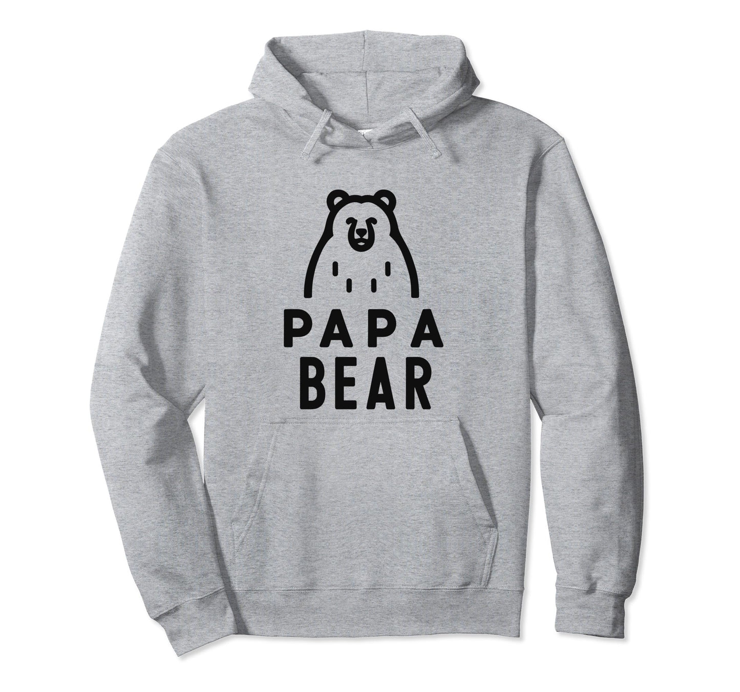 Papa Bear Proud Dad Husband Uncle Hoodie - Minimalist Print Men Women - T-Shirt, Sweatshirt, Hoodie