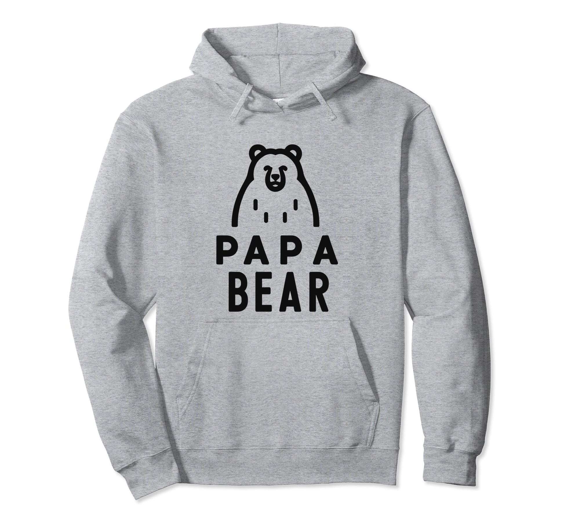 Papa Bear Proud Dad Husband Uncle Hoodie - Minimalist Print Men Women - T-Shirt, Sweatshirt, Hoodie