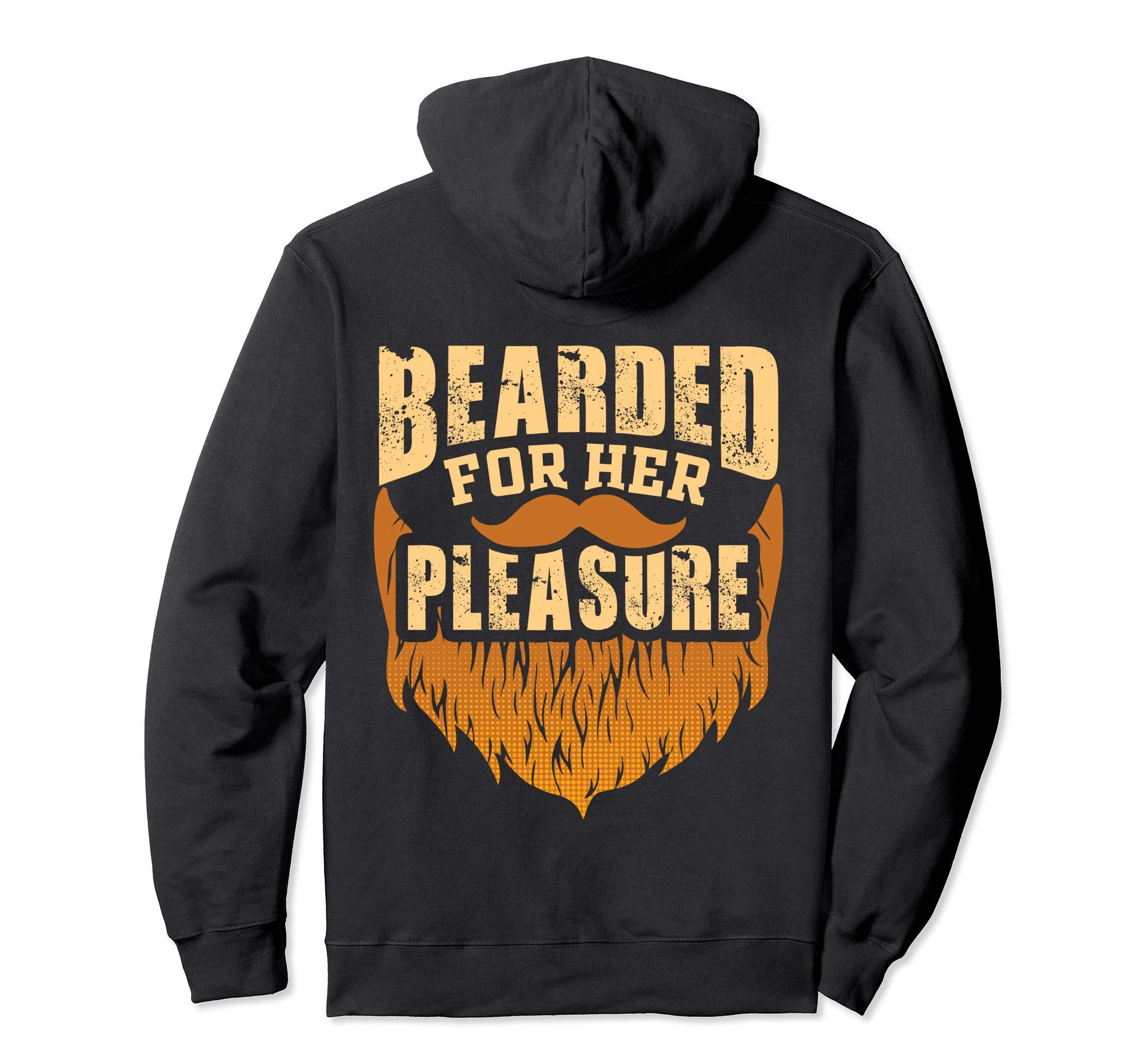 Bearded Her Pleasure Funny Beard Lover Gift Hoodie - Unique Graphic Unisex - T-Shirt, Sweatshirt, Hoodie