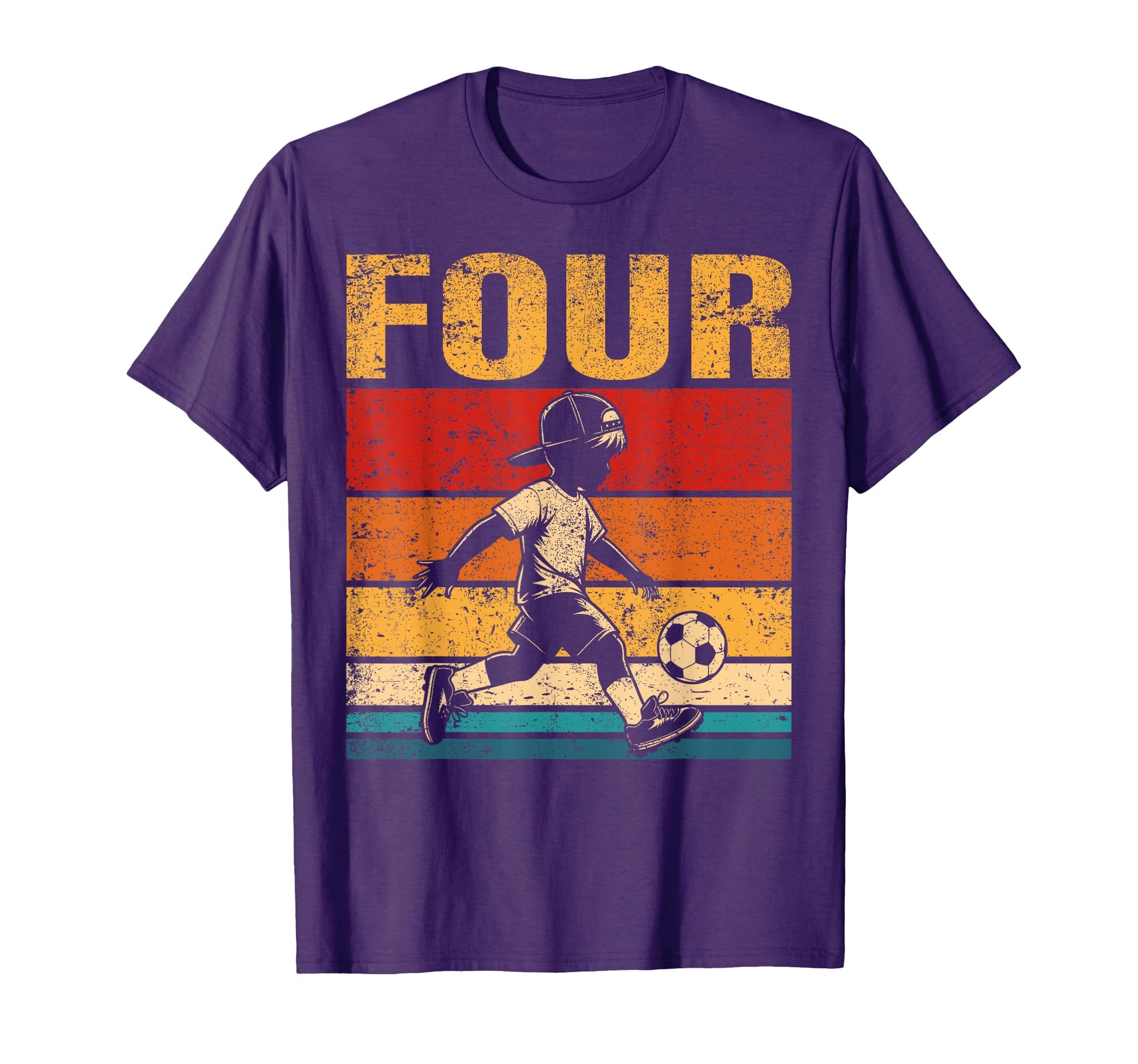 4 Year Old Soccer Birthday 4Th T-Shirt - Streetwear Style Men Women - T-Shirt, Sweatshirt, Hoodie