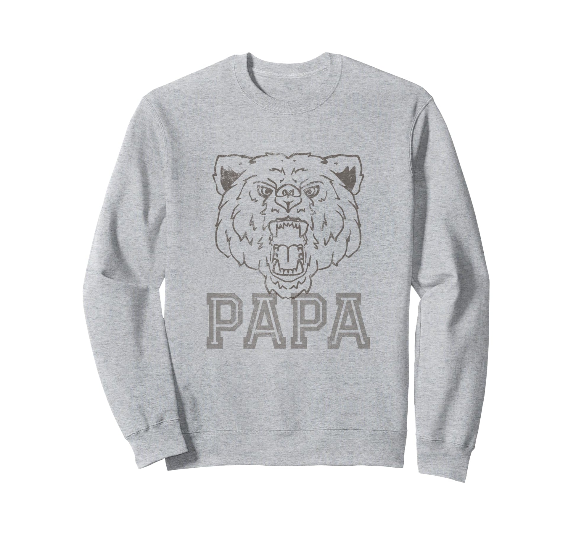 Dad Yellow Papa Bear Short Sleeve Sweatshirt - Custom Art Print for Adults - T-Shirt, Sweatshirt, Hoodie