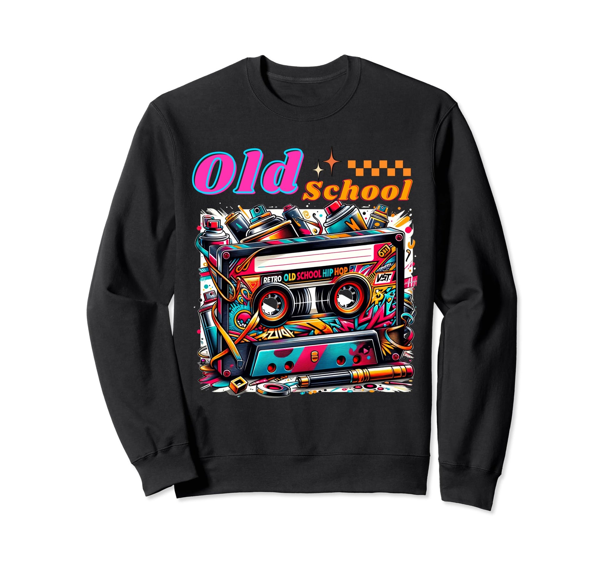 Old Hip Hop 80S 90S Cassette Mom Sweatshirt - Aesthetic Graphic for Adults - T-Shirt, Sweatshirt, Hoodie