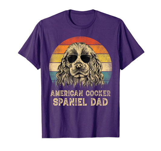 American Cocker Spaniel Dad Dog T-Shirt - Streetwear Style for Adults - T-Shirt, Sweatshirt, Hoodie