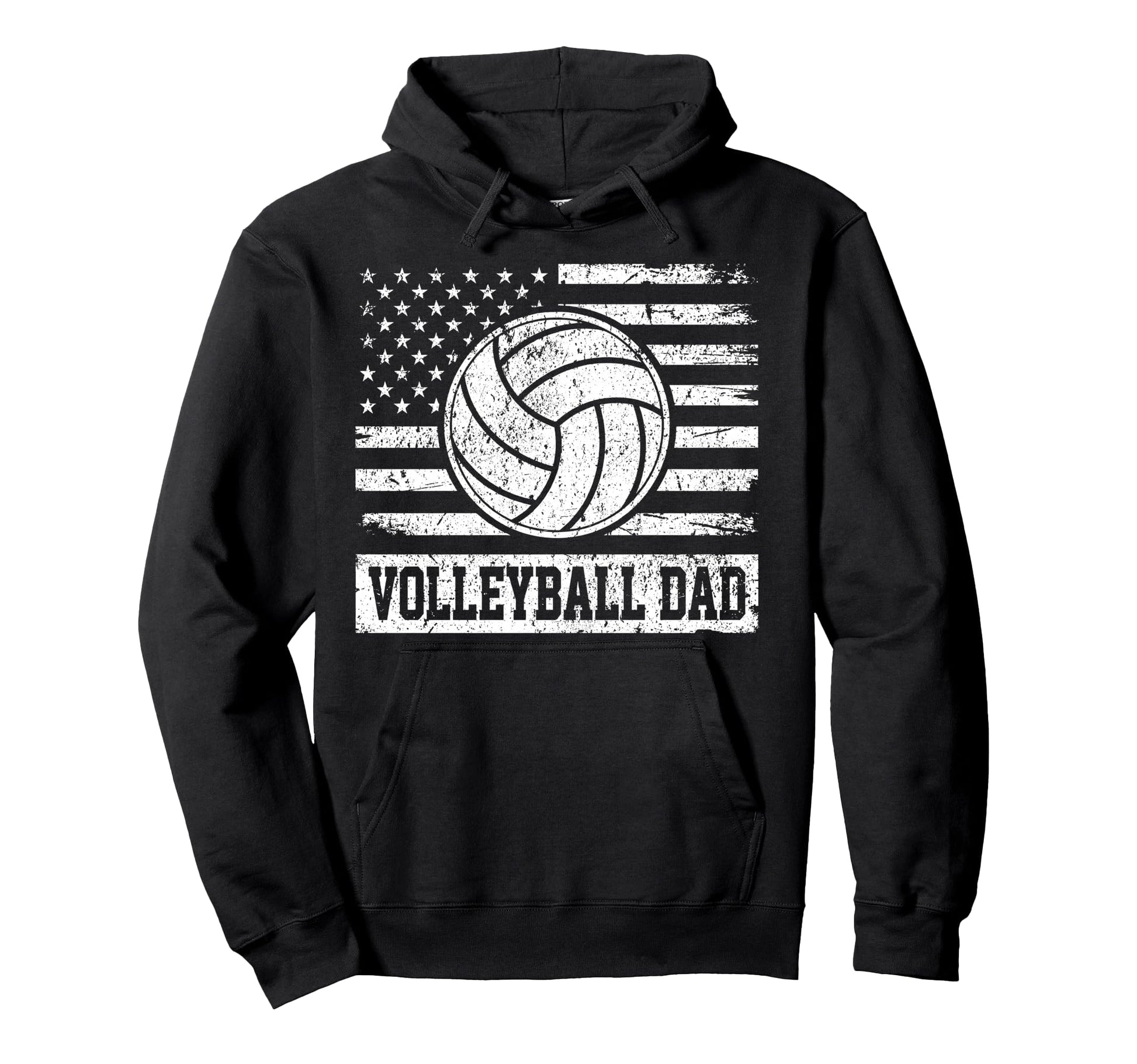 Fathers Day Daddy Papa Volleyball Dad Usa Hoodie - Minimalist Print Unisex - T-Shirt, Sweatshirt, Hoodie