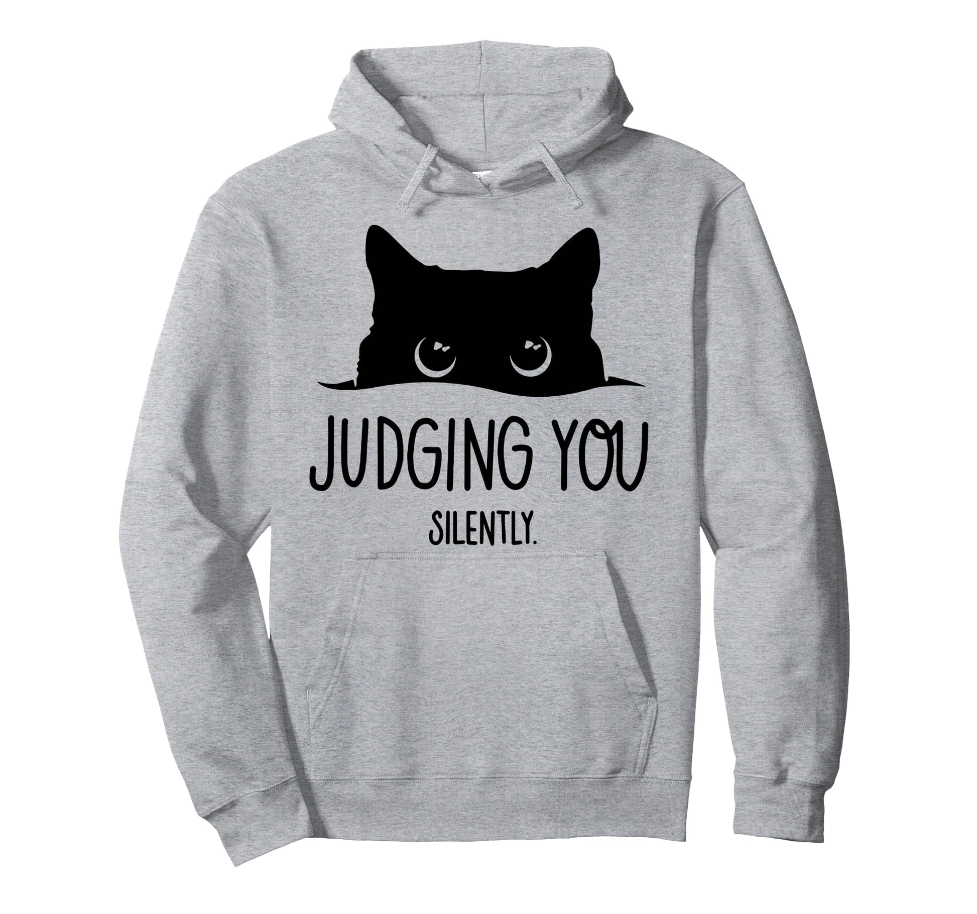 Cat Judging You Silently Hoodie - Minimalist Print Unisex - T-Shirt, Sweatshirt, Hoodie
