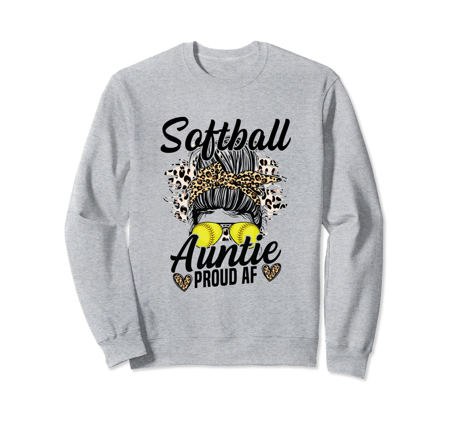 Softball Auntie Proud Af Soccer Sweatshirt - Streetwear Style Men Women - T-Shirt, Sweatshirt, Hoodie