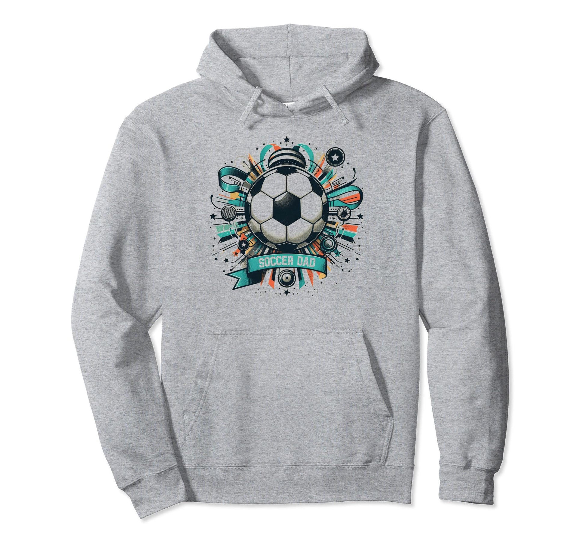 Soccer Dad Family Matching Dad Fathers Hoodie - Graphic Print for Adults - T-Shirt, Sweatshirt, Hoodie