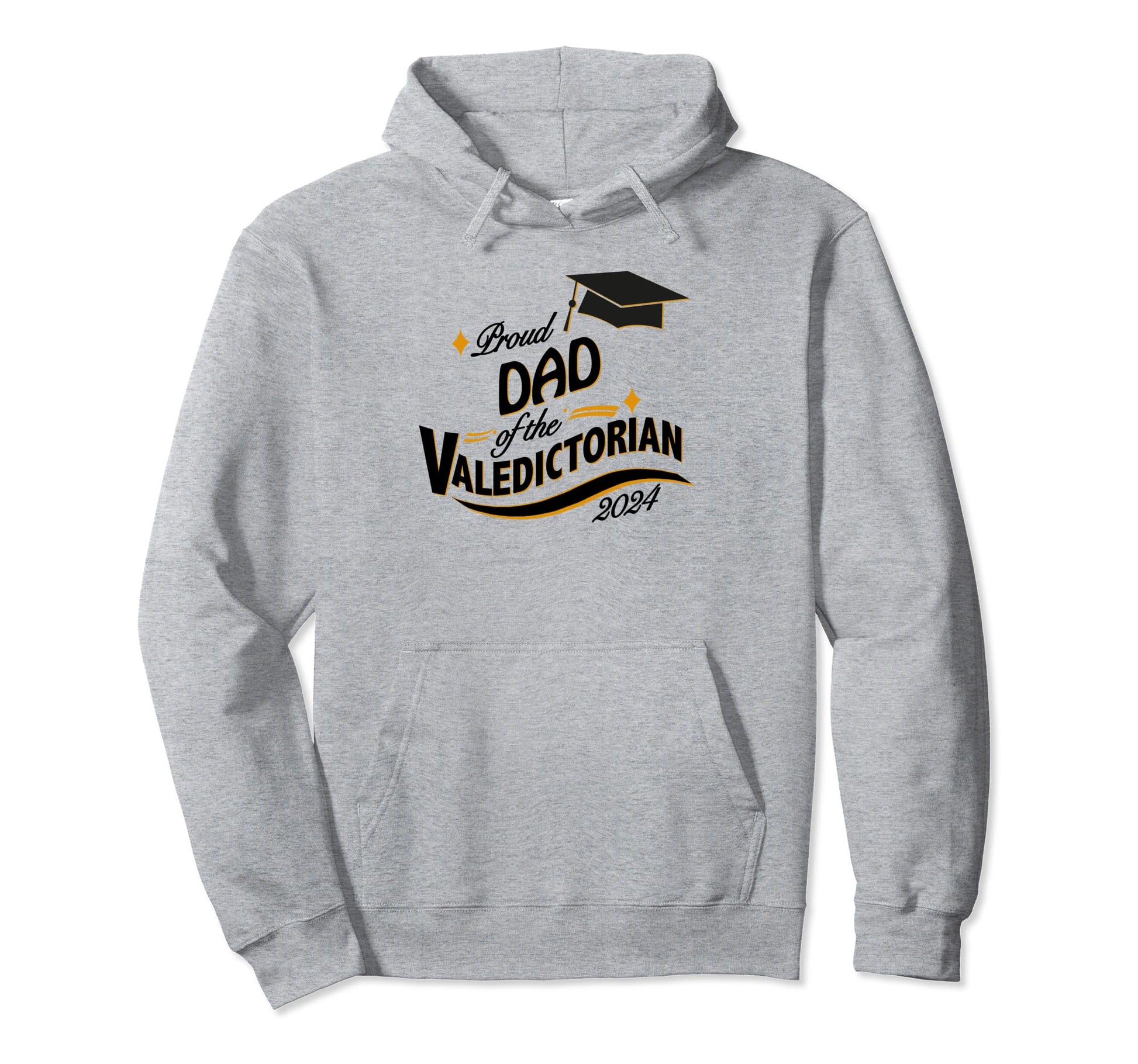 Proud Dad Valedictorian 2024 Hoodie - Custom Art Print for Adults - T-Shirt, Sweatshirt, Hoodie