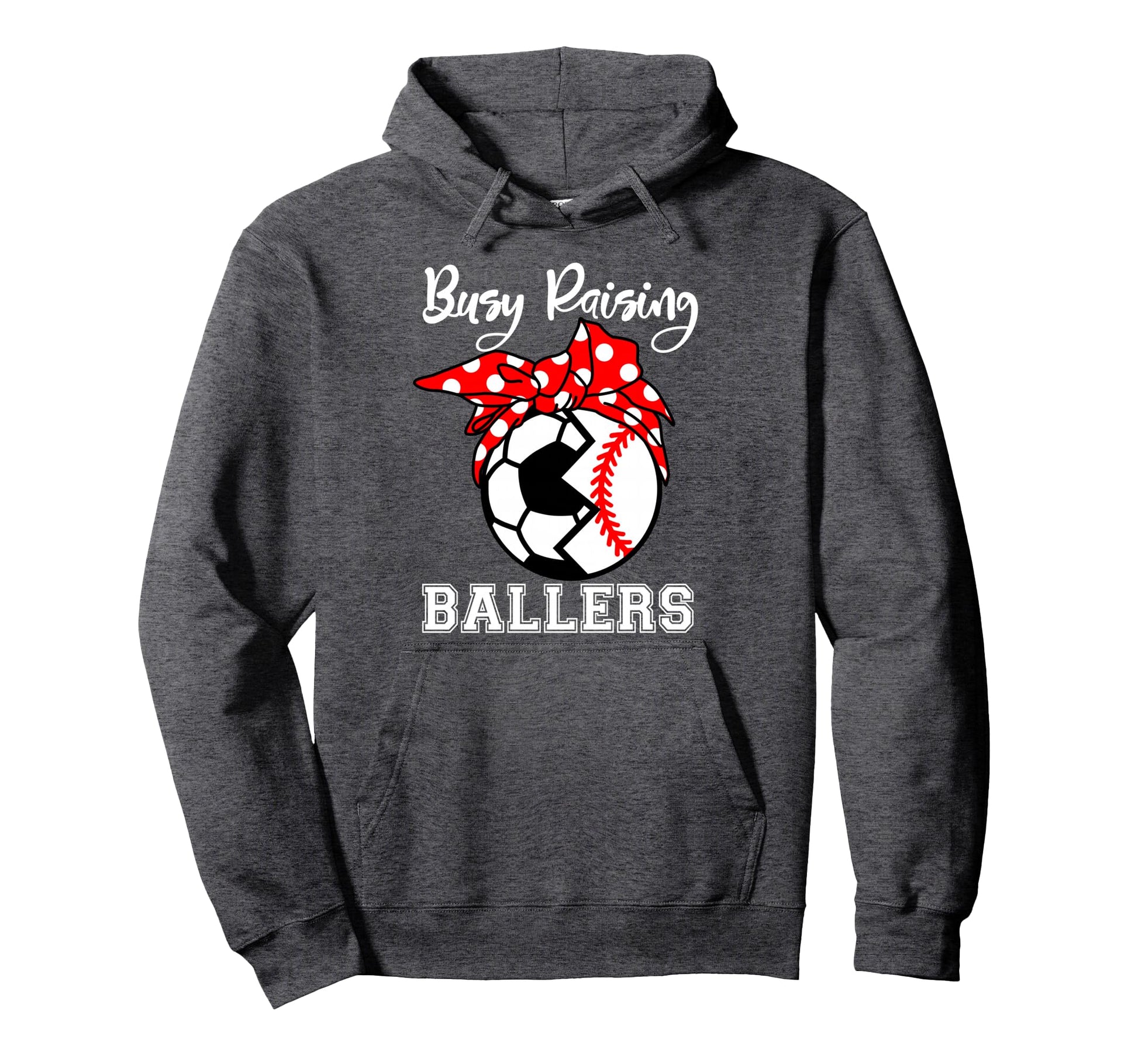 Busy Raising Ballers Funny Baseball Hoodie - Trendy Graphic Men Women - T-Shirt, Sweatshirt, Hoodie