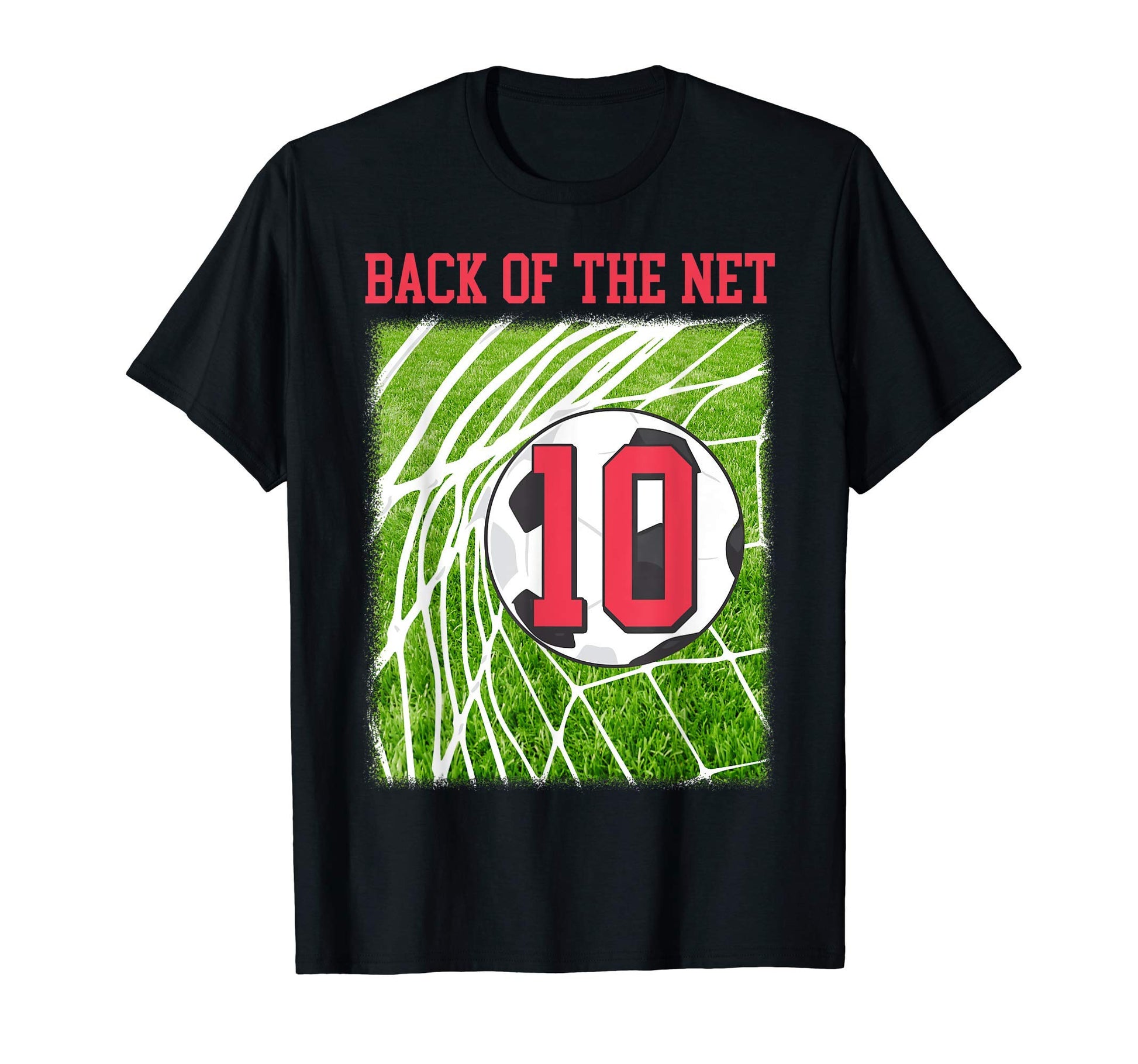 10Th Birthday Football Soccer 10 T-Shirt - Minimalist Print for Adults - T-Shirt, Sweatshirt, Hoodie