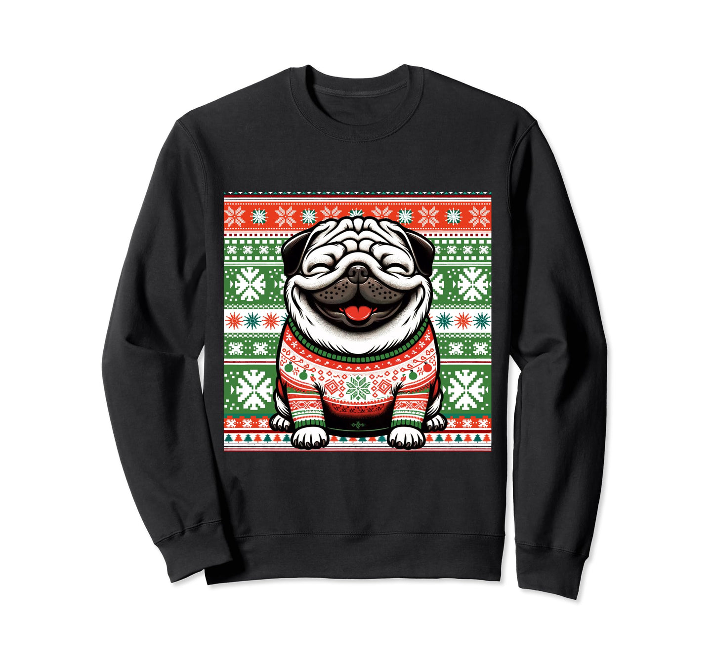 Ugly Pug Dog Face Sweatshirt - Novelty Apparel Men Women - T-Shirt, Sweatshirt, Hoodie