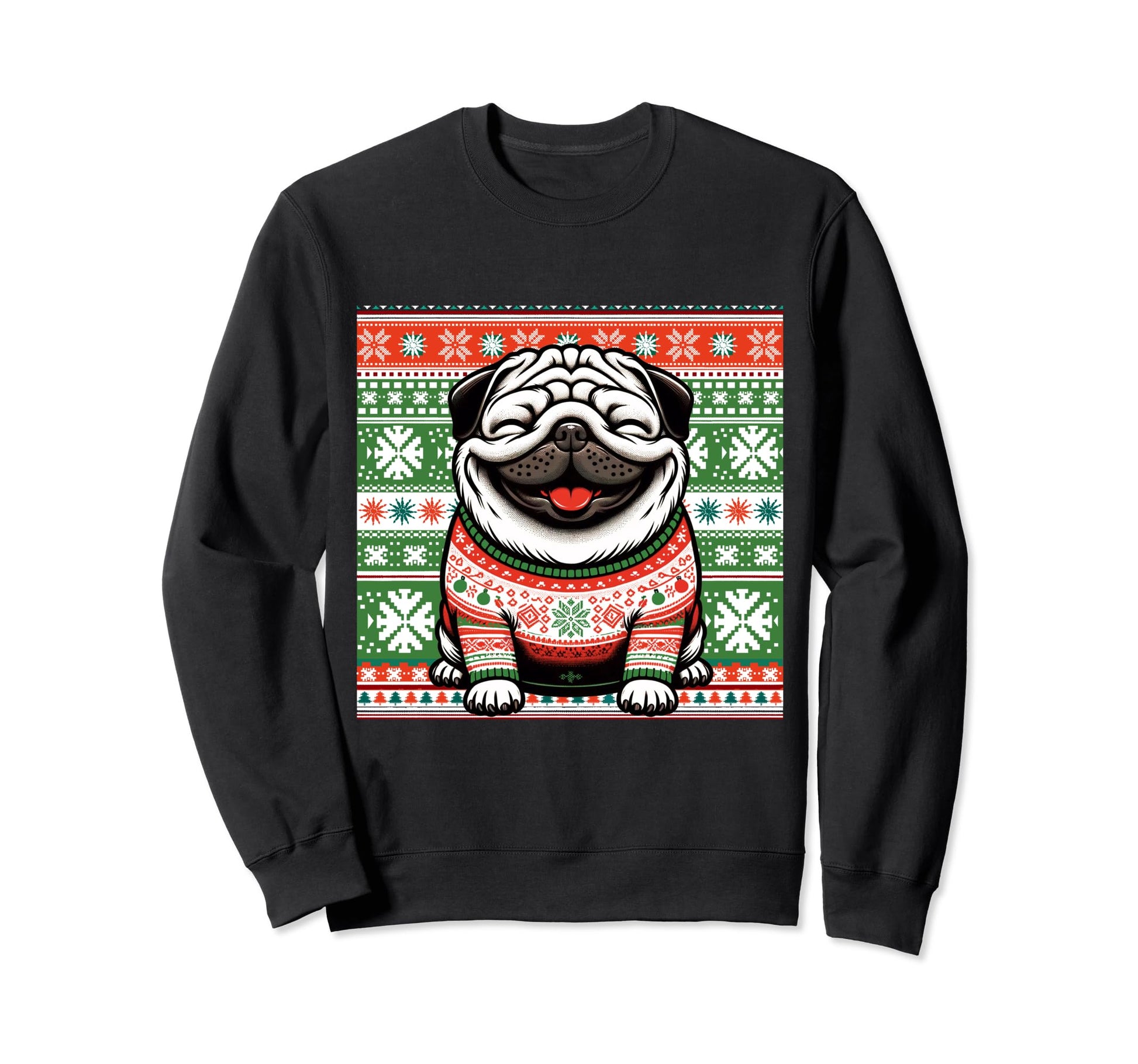 Ugly Pug Dog Face Sweatshirt - Novelty Apparel Men Women - T-Shirt, Sweatshirt, Hoodie
