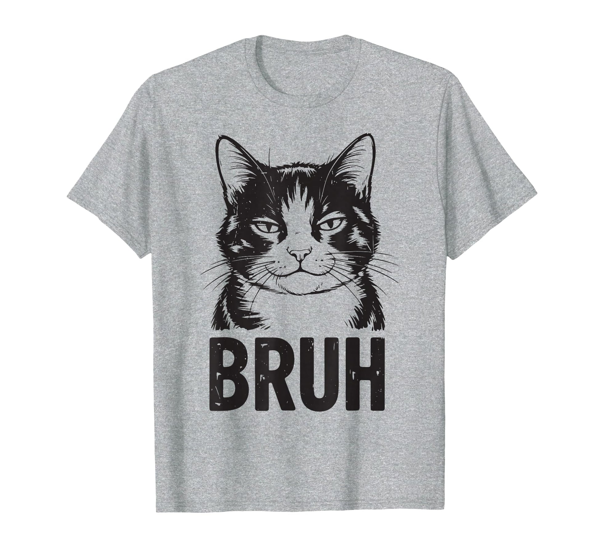 Meme Bruh Funny Tuxedo Cat Teen Mom Dad T-Shirt - Trendy Graphic Unisex - T-Shirt, Sweatshirt, Hoodie