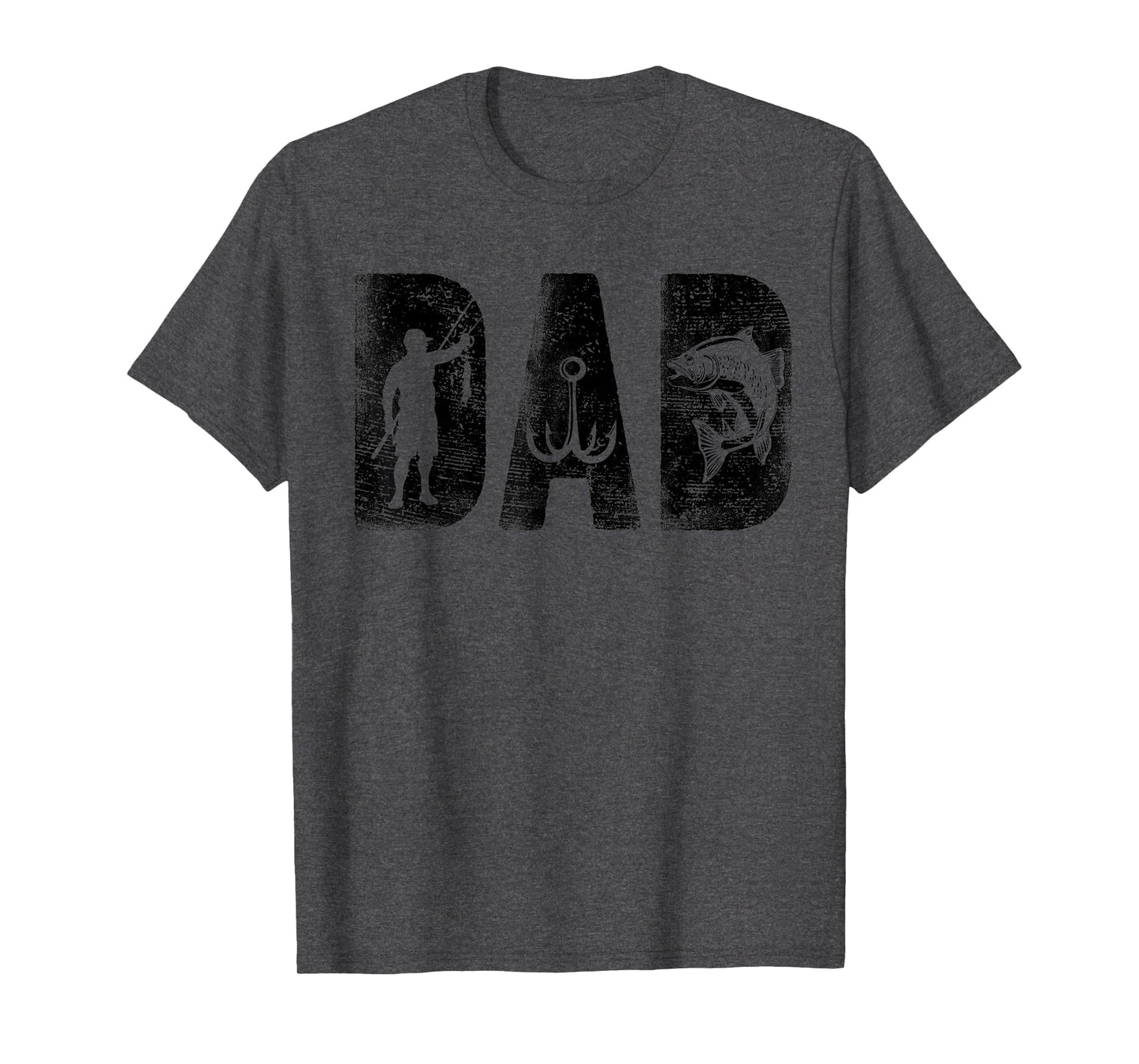 Fishing Dad Birthday Bold Font Fish Daddy T-Shirt - Graphic Print Men Women - T-Shirt, Sweatshirt, Hoodie