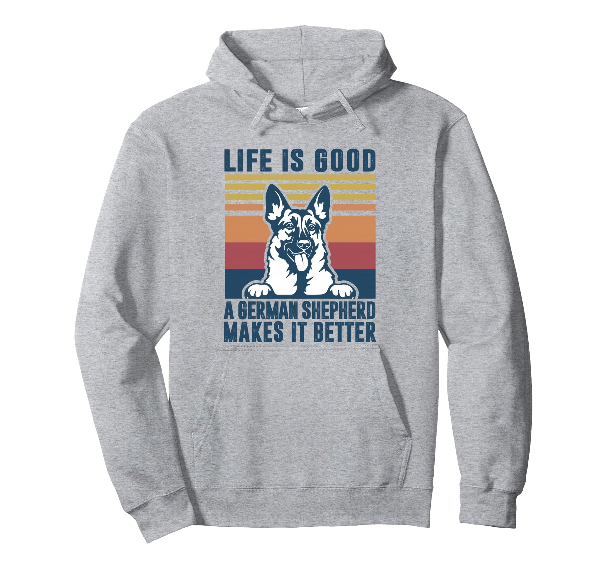 German Shepherd Gift Dog Dad Mom Hoodie - Custom Art Print Men Women - T-Shirt, Sweatshirt, Hoodie