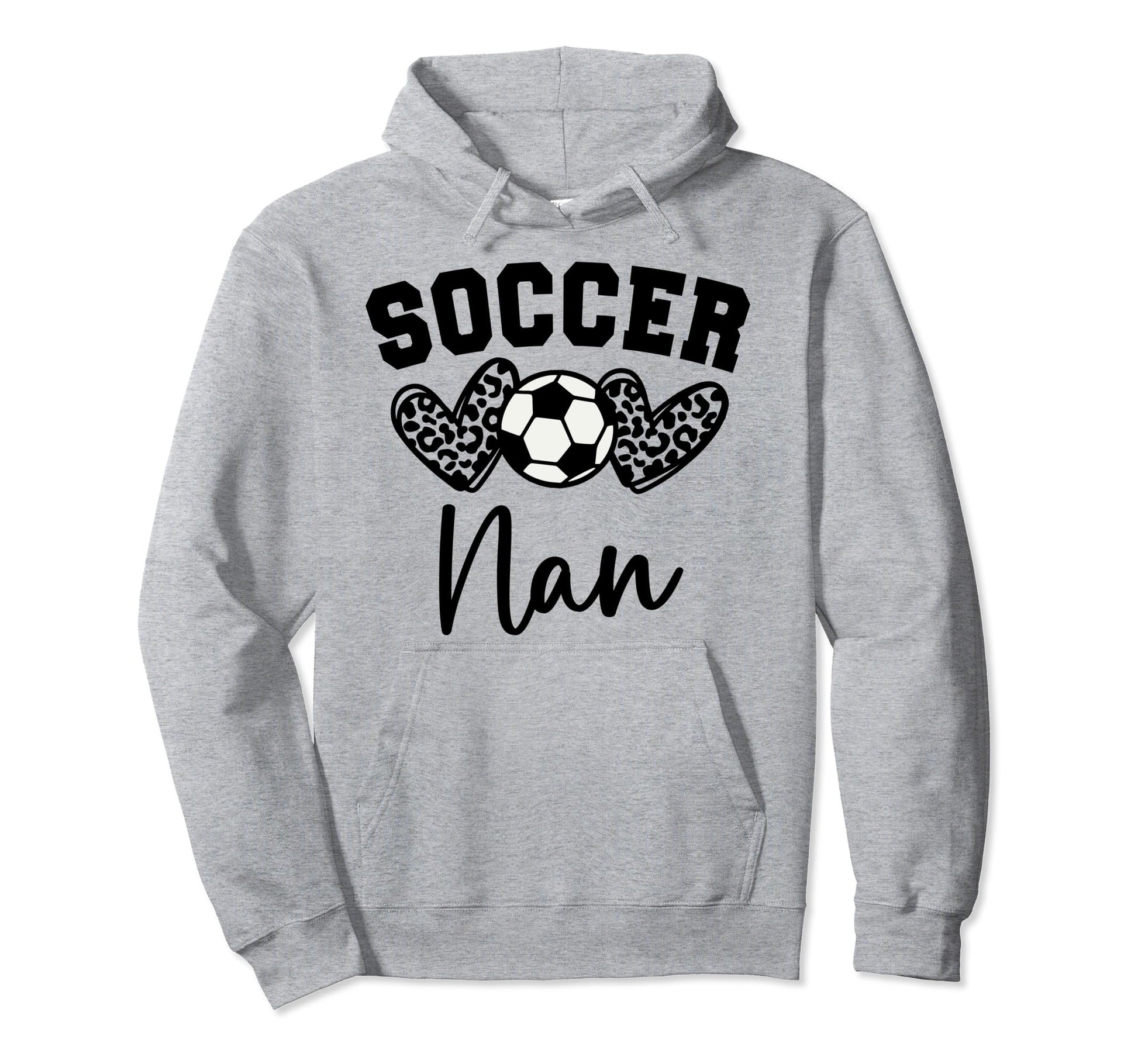 Soccer Nan Matching Family Soccer Hoodie - Streetwear Style for Adults - T-Shirt, Sweatshirt, Hoodie