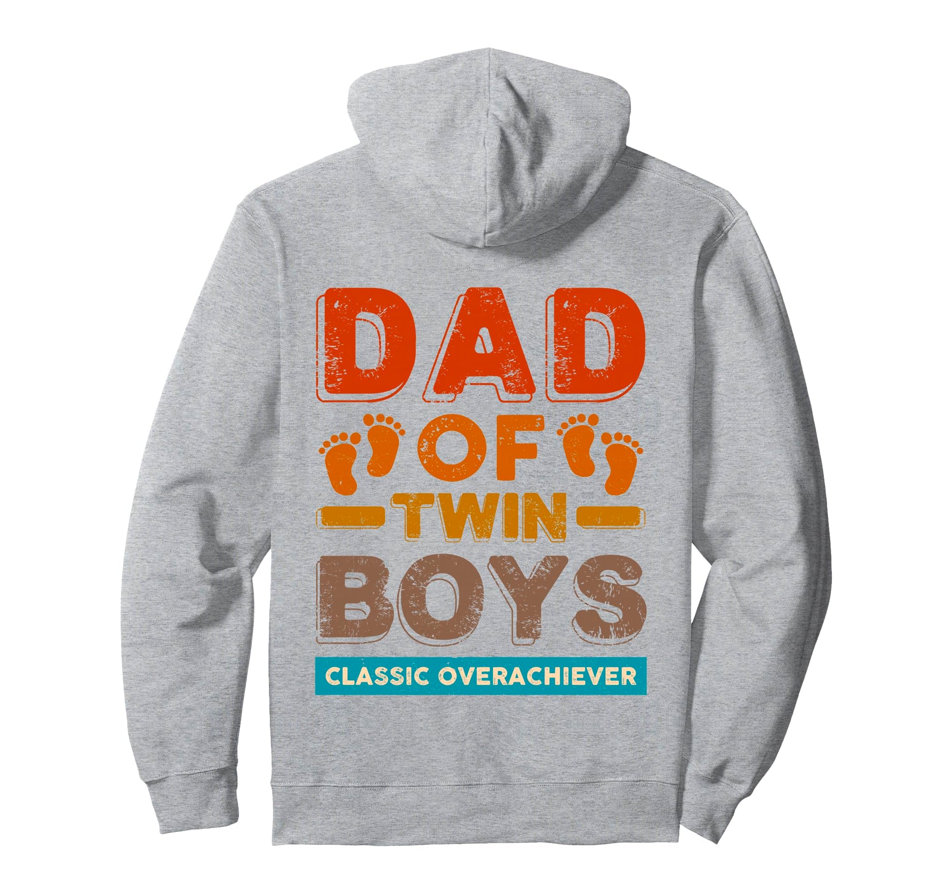 Dad Twin Overachiever Funny Twin Dad Hoodie - Novelty Apparel for Adults - T-Shirt, Sweatshirt, Hoodie