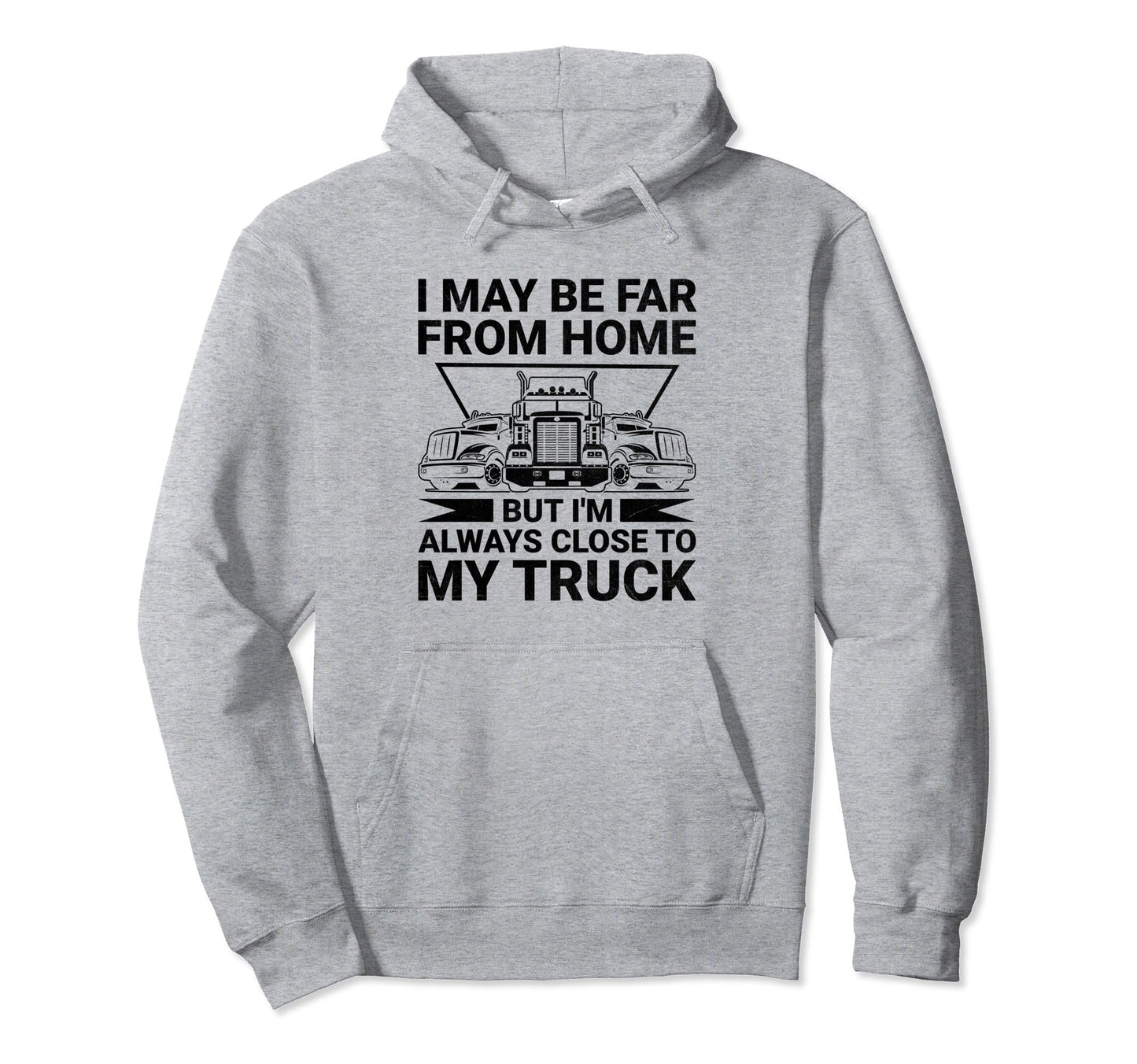 Trucker Driving Dad Trucker Father Hoodie - Minimalist Print for Adults - T-Shirt, Sweatshirt, Hoodie