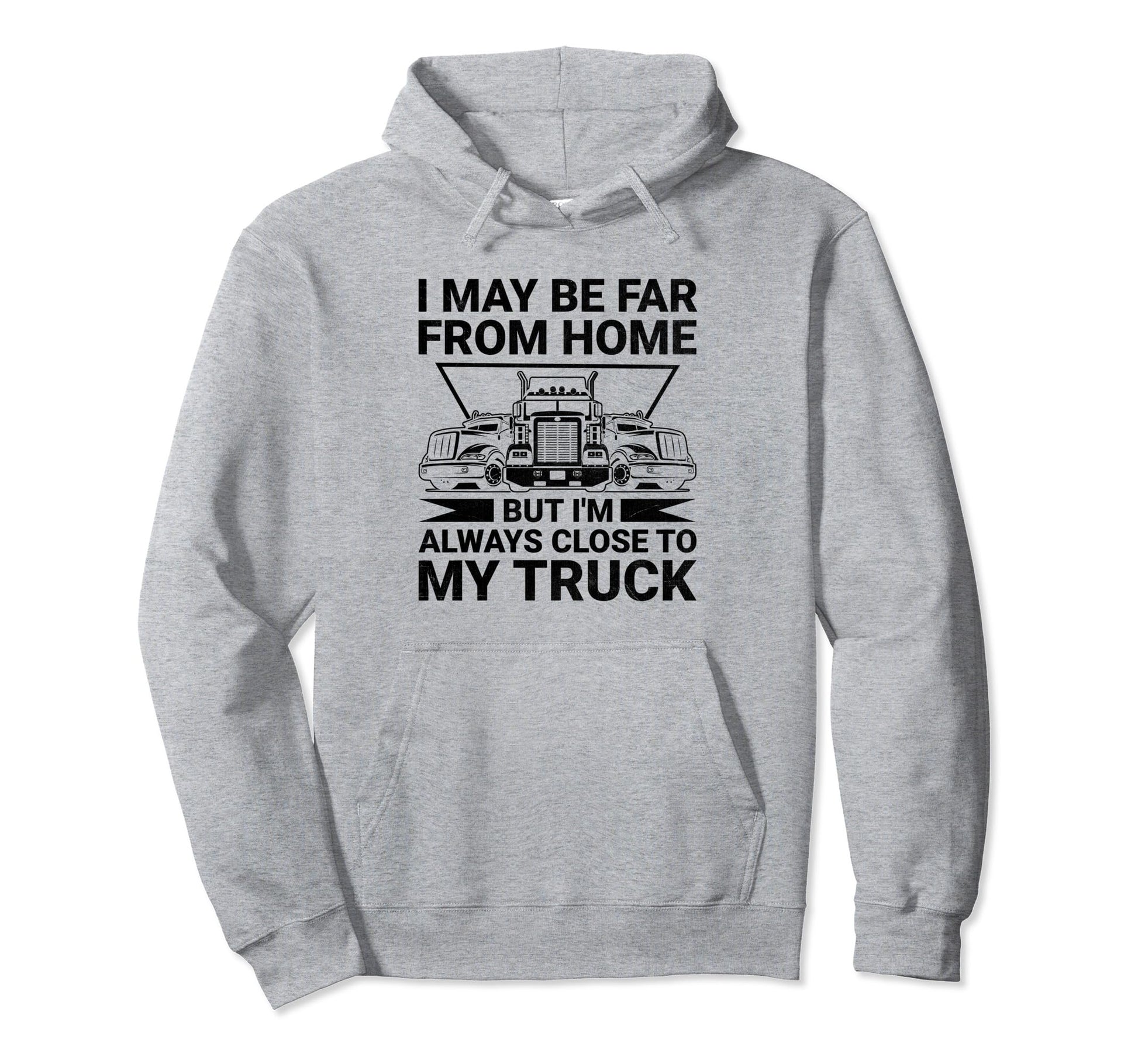 Trucker Driving Dad Trucker Father Hoodie - Minimalist Print for Adults - T-Shirt, Sweatshirt, Hoodie