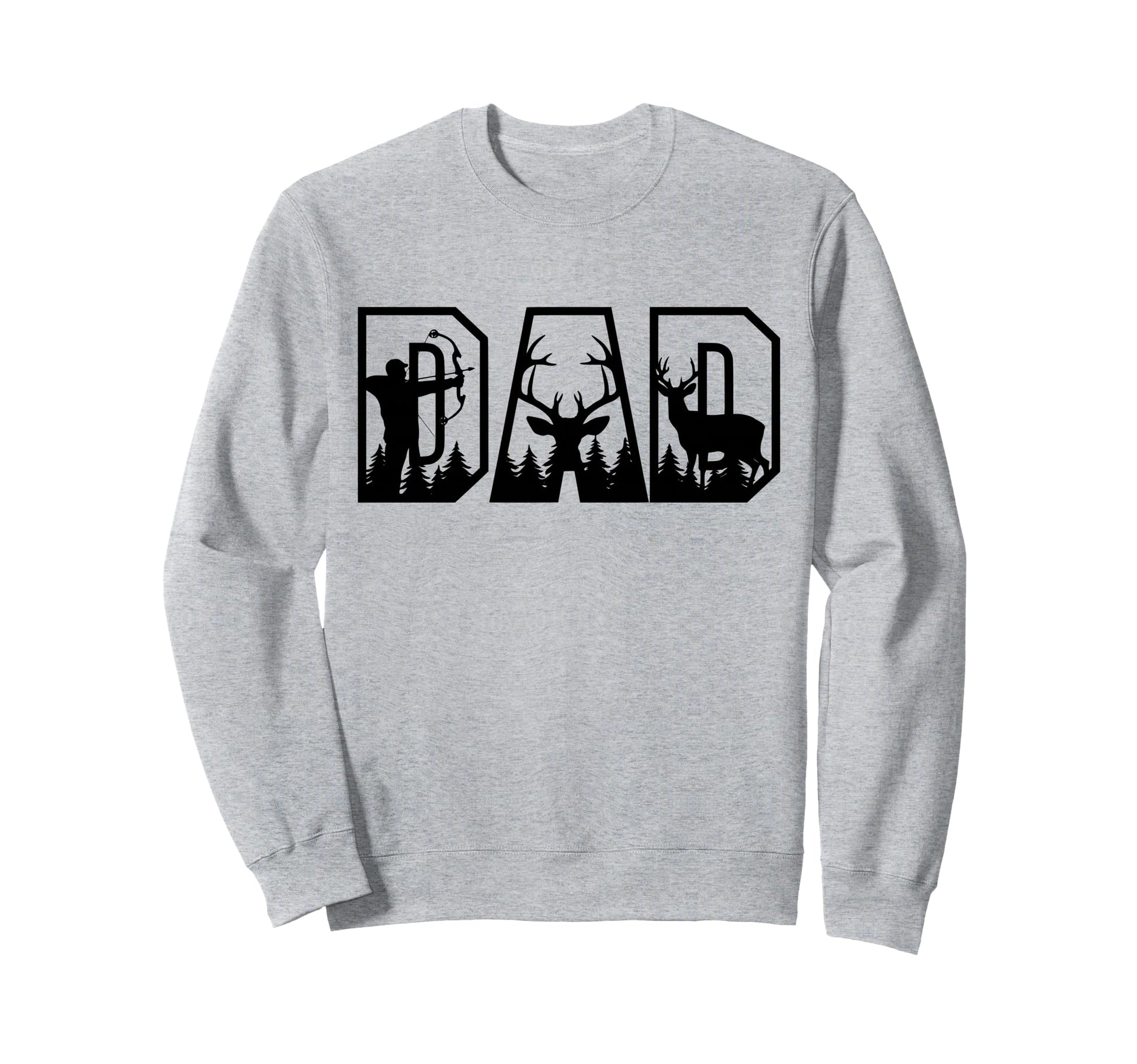 Deer Hunting Dad Wildlife Lover Sweatshirt - Unique Graphic Men Women - T-Shirt, Sweatshirt, Hoodie