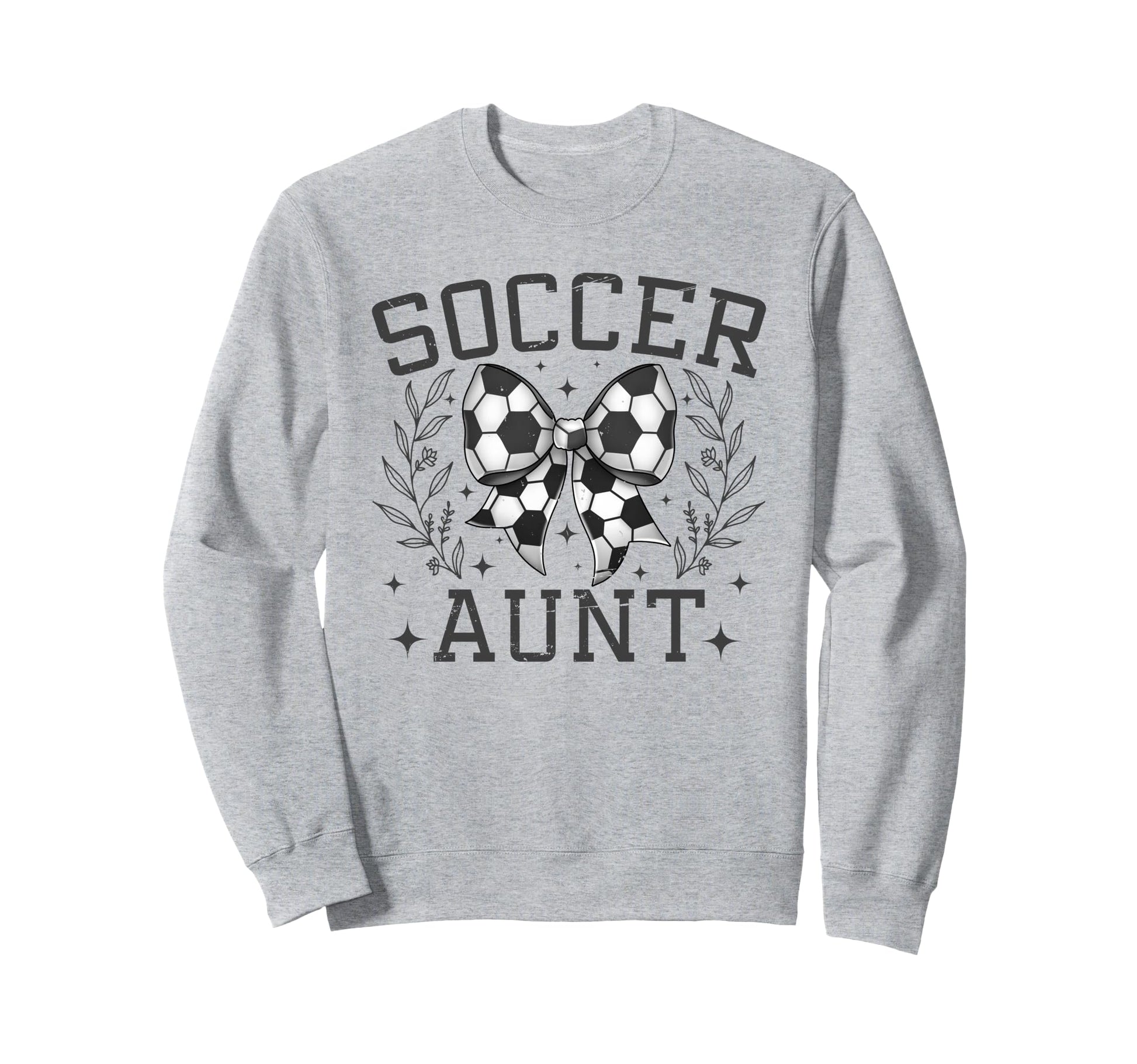 Coquette Bow Soccer Aunt Game Day Sweatshirt - Aesthetic Graphic for Adults - T-Shirt, Sweatshirt, Hoodie