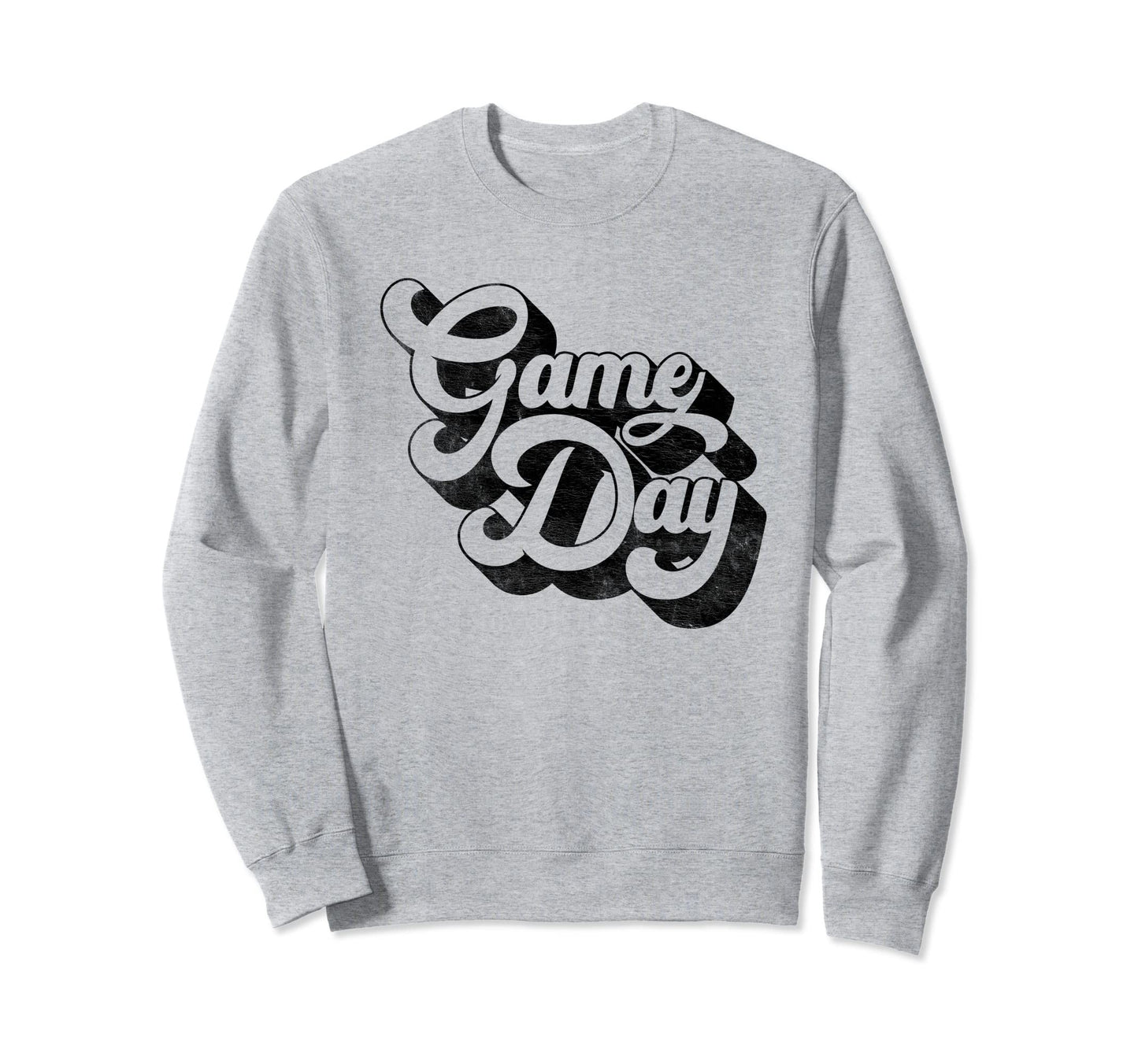 Game Day Black Sports Soccer Sweatshirt - Fun Novelty Design for Adults - T-Shirt, Sweatshirt, Hoodie