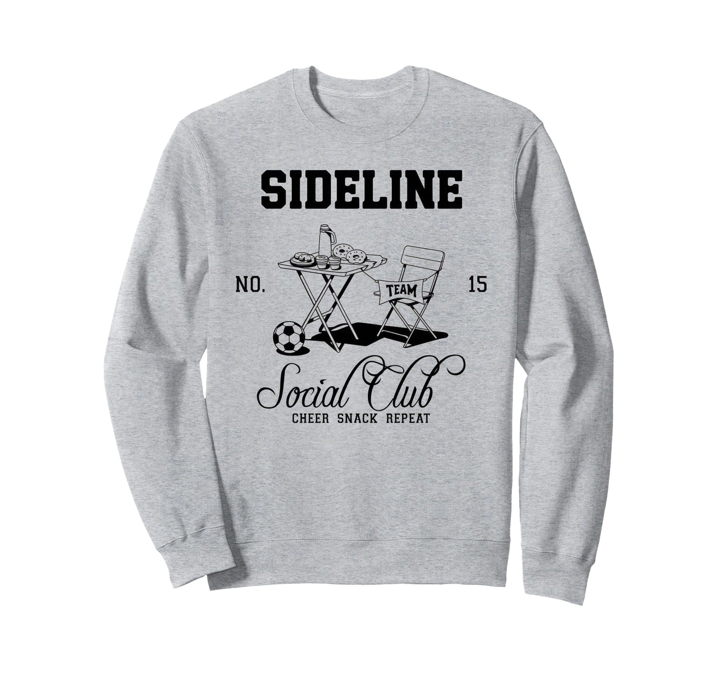Sideline Social Club Soccer Mom Sweatshirt - Custom Art Print Men Women - T-Shirt, Sweatshirt, Hoodie