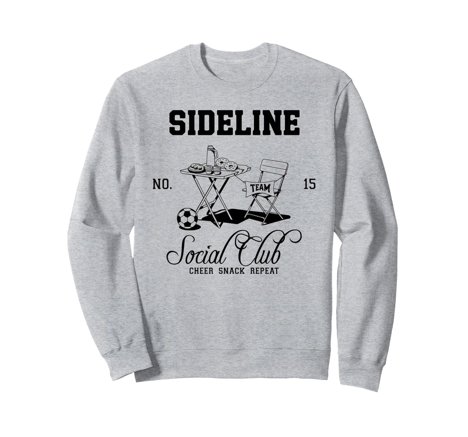 Sideline Social Club Soccer Mom Sweatshirt - Custom Art Print Men Women - T-Shirt, Sweatshirt, Hoodie
