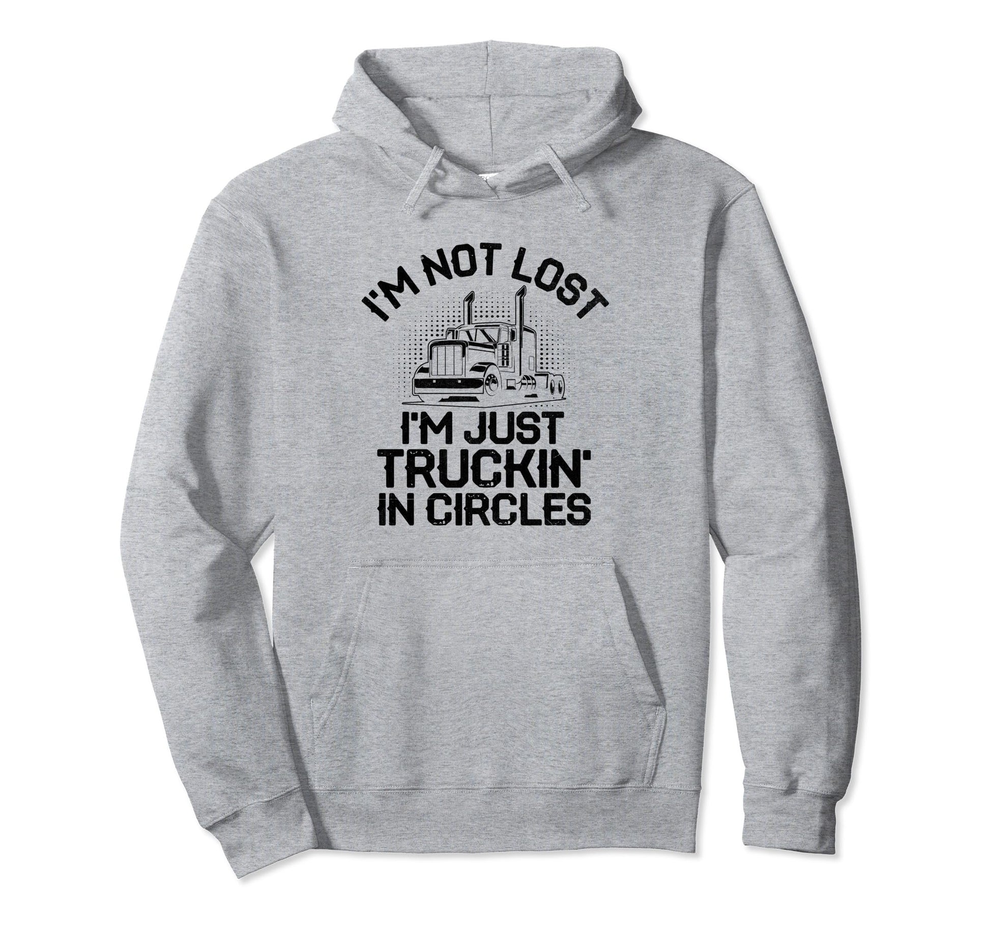 Trucker Driving Dad Trucker Father Truck Hoodie - Graphic Print for Adults - T-Shirt, Sweatshirt, Hoodie