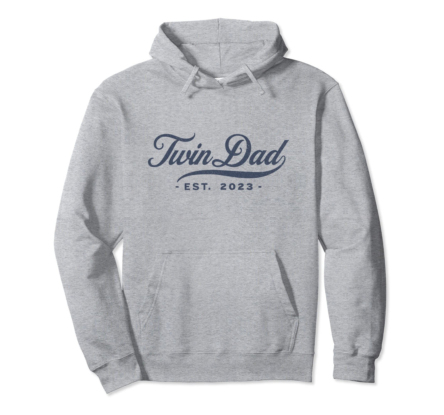 Twin Dad Est 2023 Twin Dad To Be Gifts Hoodie - Minimalist Print Men Women - T-Shirt, Sweatshirt, Hoodie
