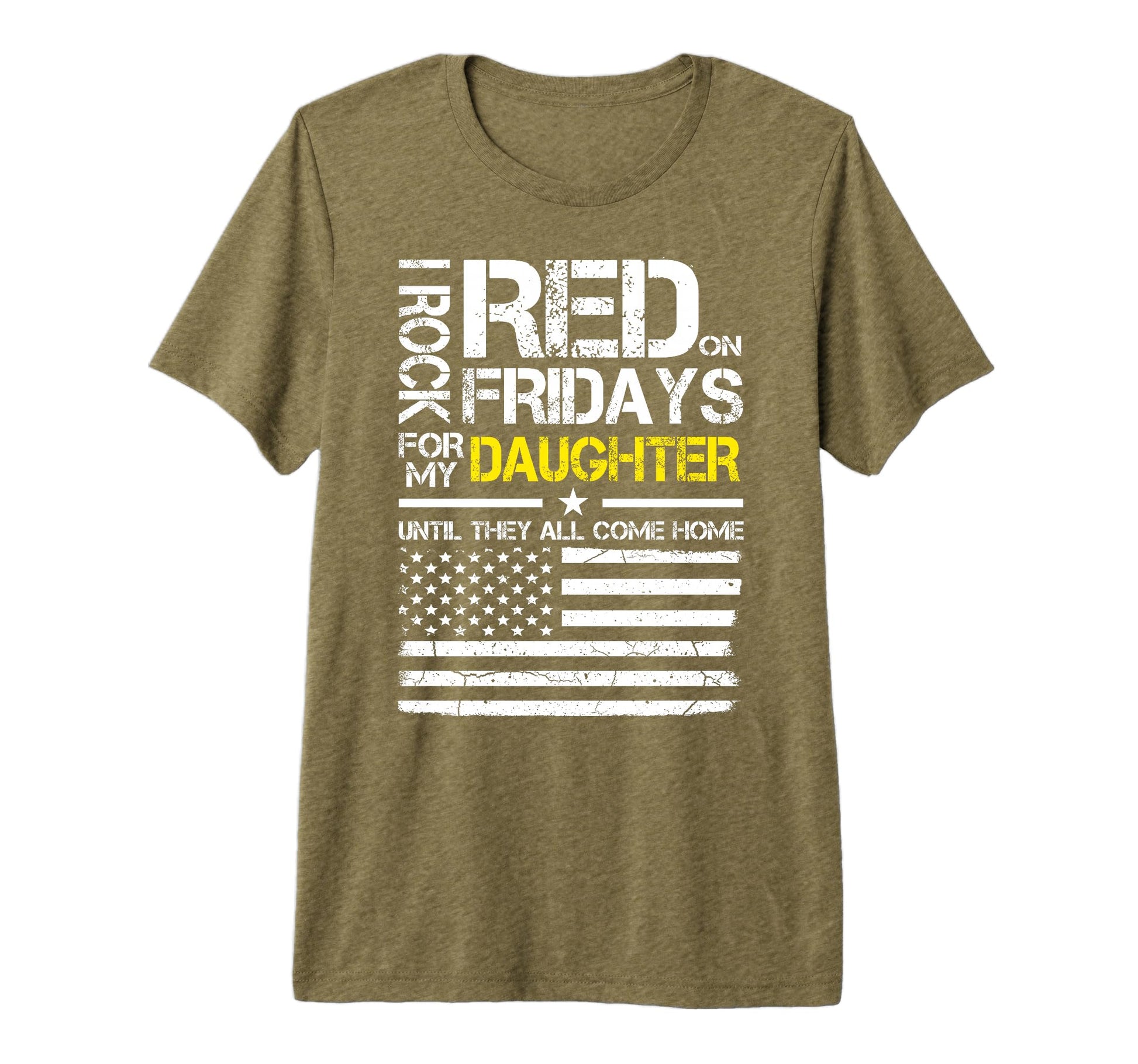 Red Friday Military Dad Wear Red My T-Shirt - Minimalist Print for Adults - T-Shirt, Sweatshirt, Hoodie