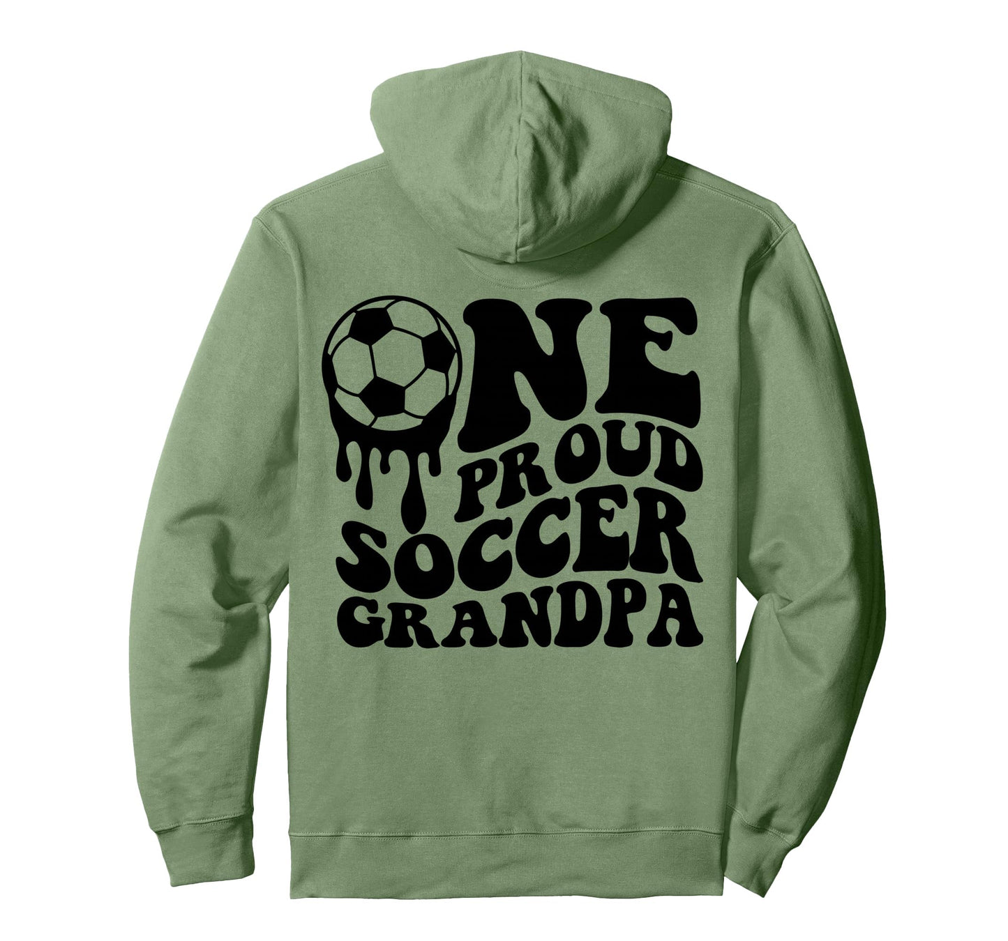 Proud Soccer Grandpa Soccer Ball Drip Hoodie - Aesthetic Graphic Men Women - T-Shirt, Sweatshirt, Hoodie