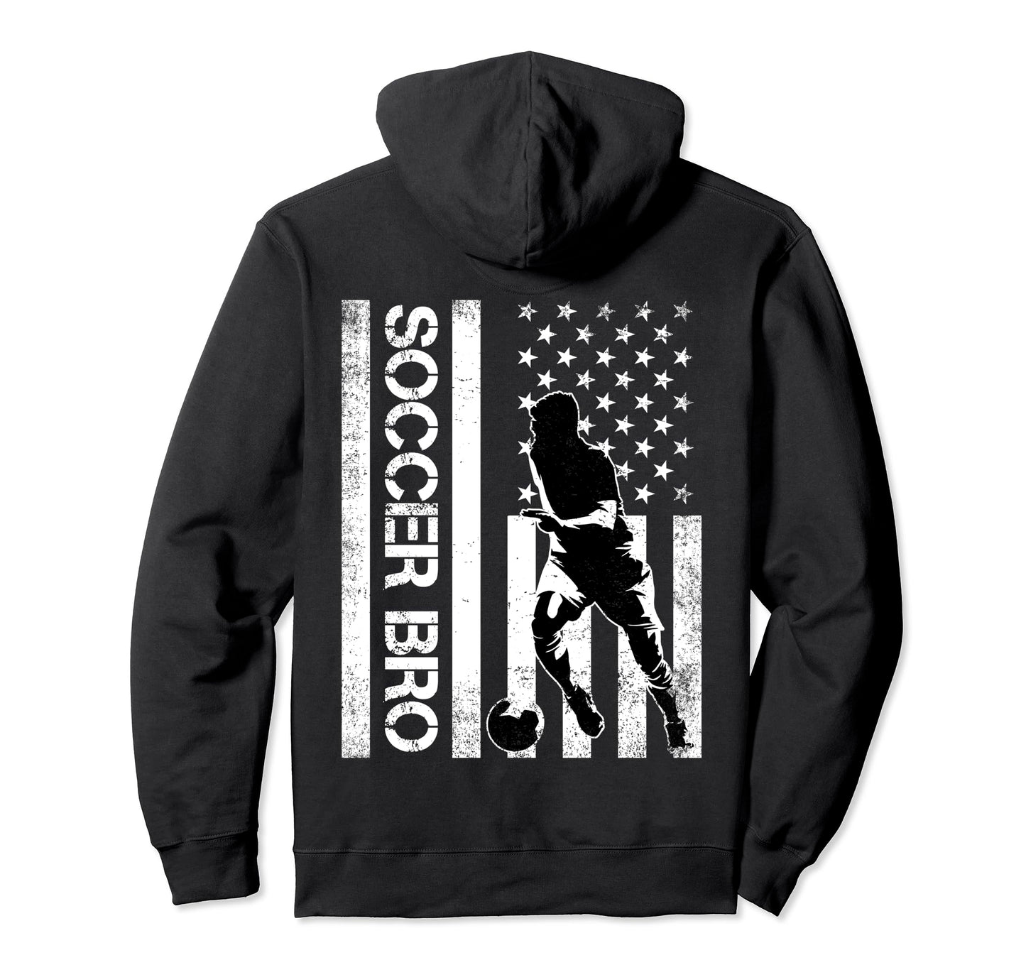 Soccer Brother Soccer Family Usa American Hoodie - Graphic Print Men Women - T-Shirt, Sweatshirt, Hoodie