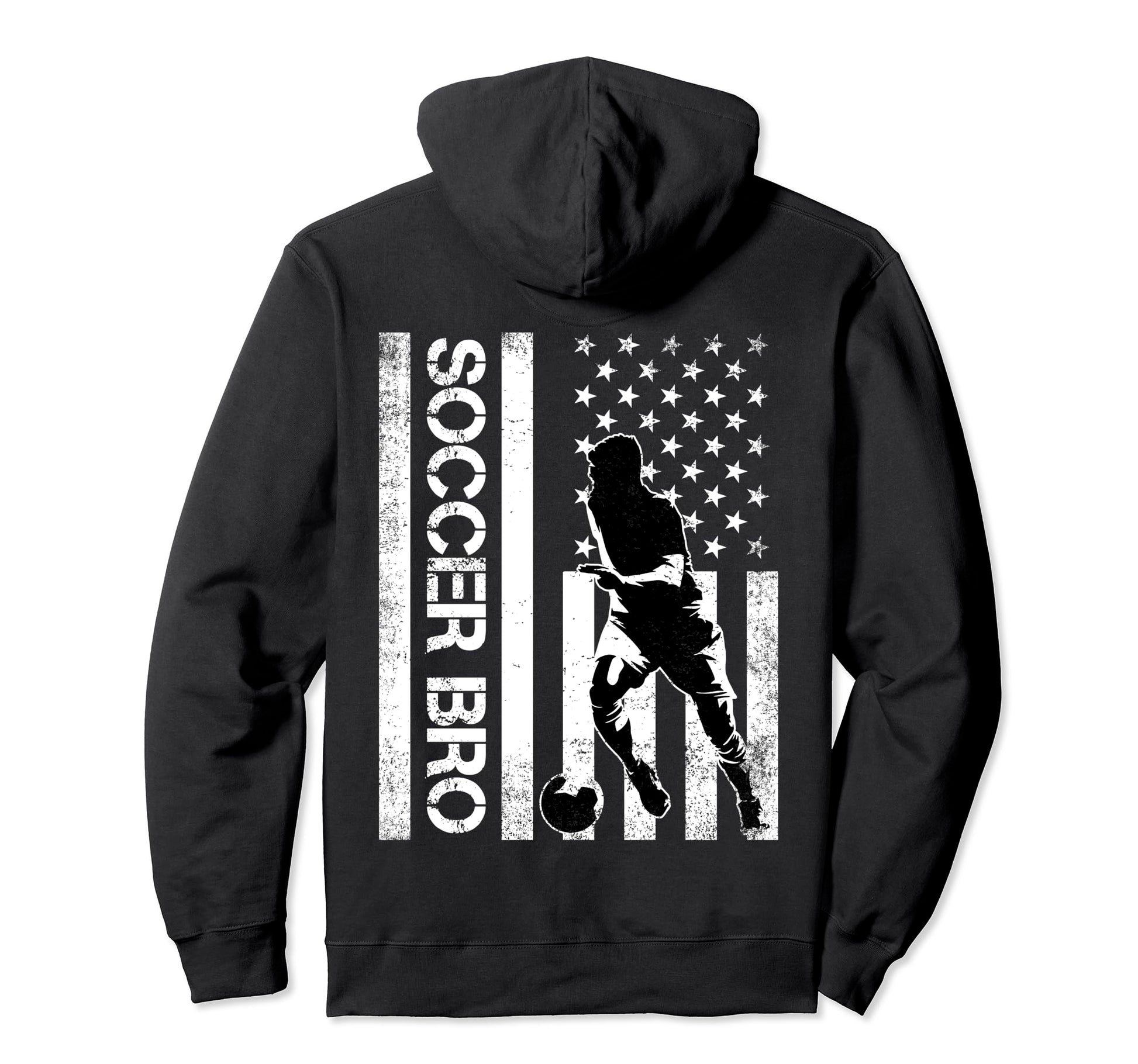 Soccer Brother Soccer Family Usa American Hoodie - Graphic Print Men Women - T-Shirt, Sweatshirt, Hoodie