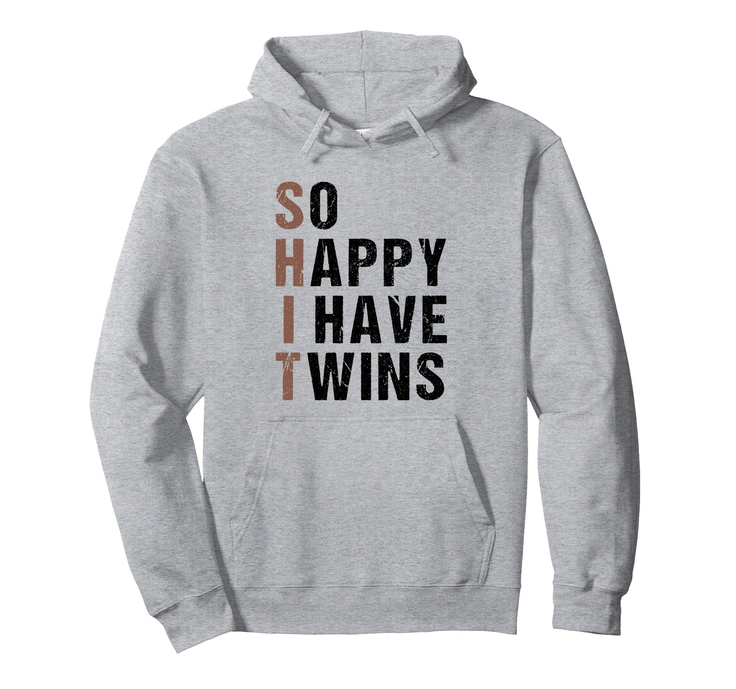 So Happy I Have Twins Gender Reveal Hoodie - Trendy Graphic for Adults - T-Shirt, Sweatshirt, Hoodie